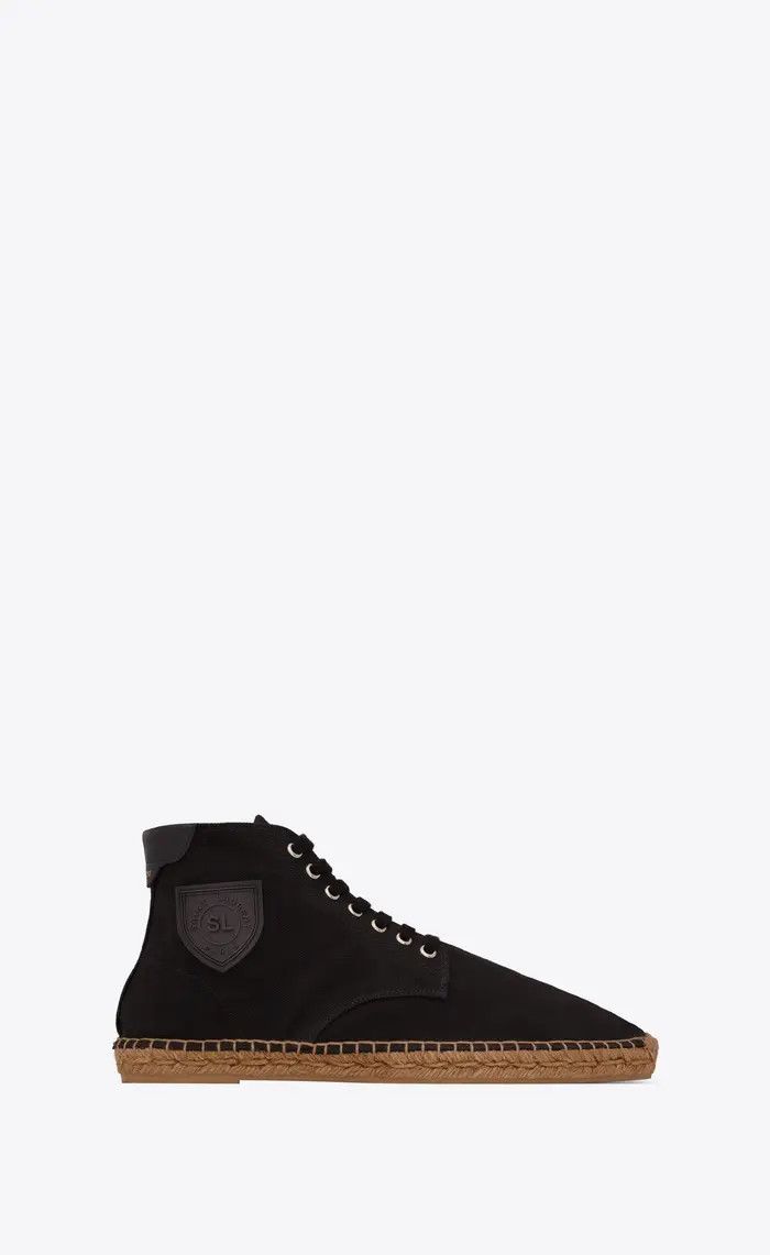 o1bcso1str1124 Damon High-Top Espadrilles in Black
