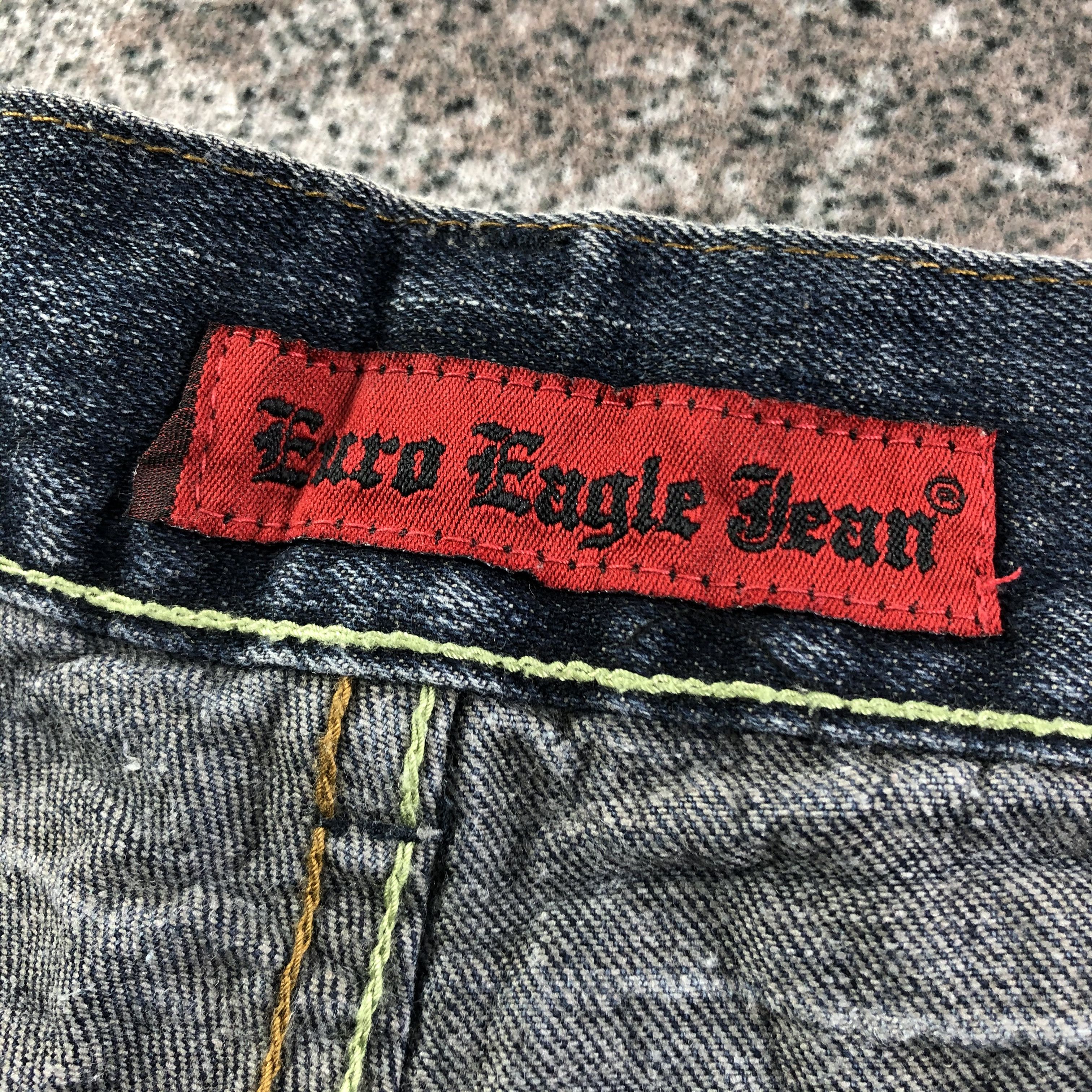 Vintage Euro Eagle Co Jeans Faded Blue Denim KJ1655 Size US 28 / EU 44 - 8 Thumbnail