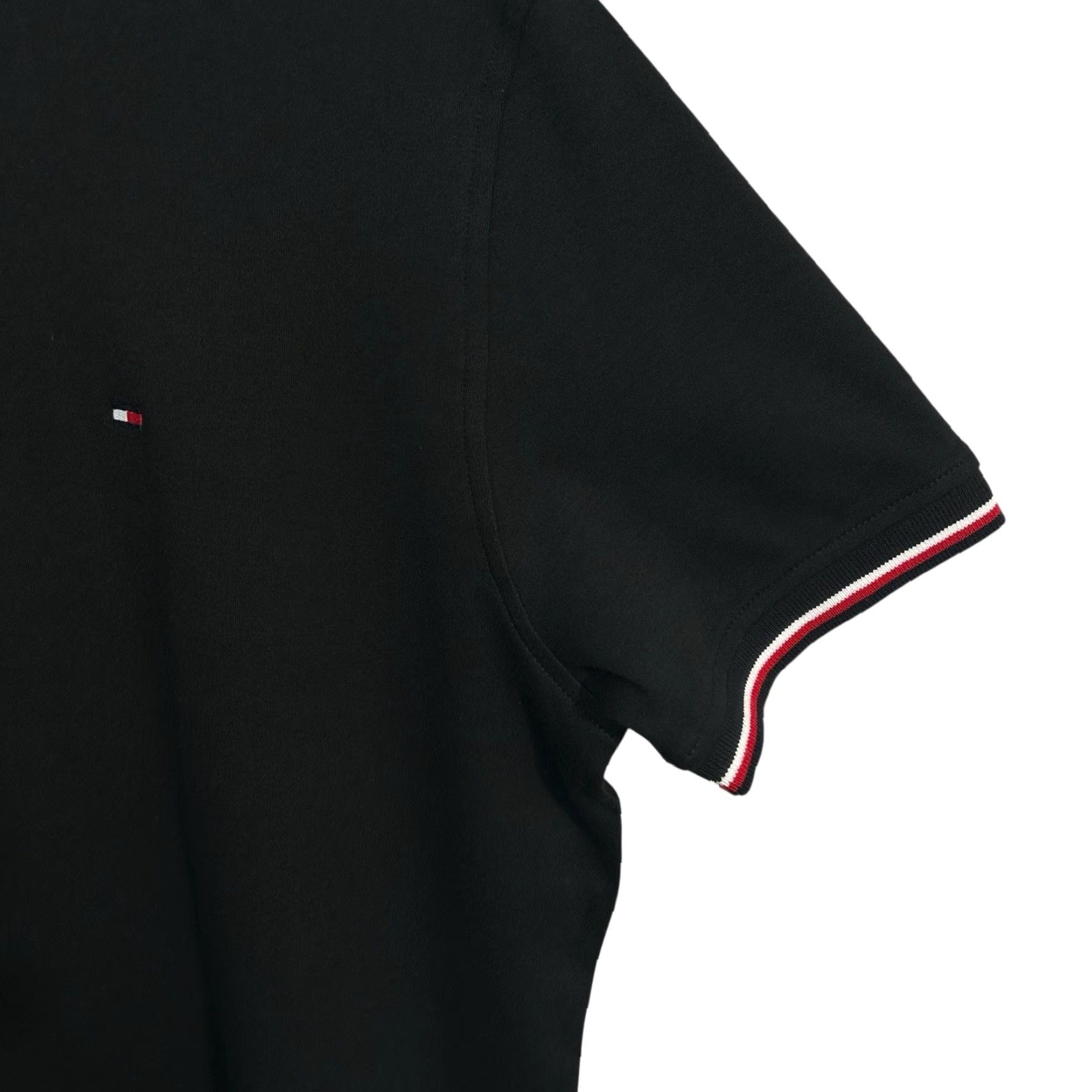 Tommy Hilfiger Tommy Hilfiger Polo Shirt Mens M Cotton Short Sleeve Dark Sable Black White Logo Activewear Casual Travel Golf Tennis Shirt Size US M / EU 48-50 / 2 - 3 Thumbnail