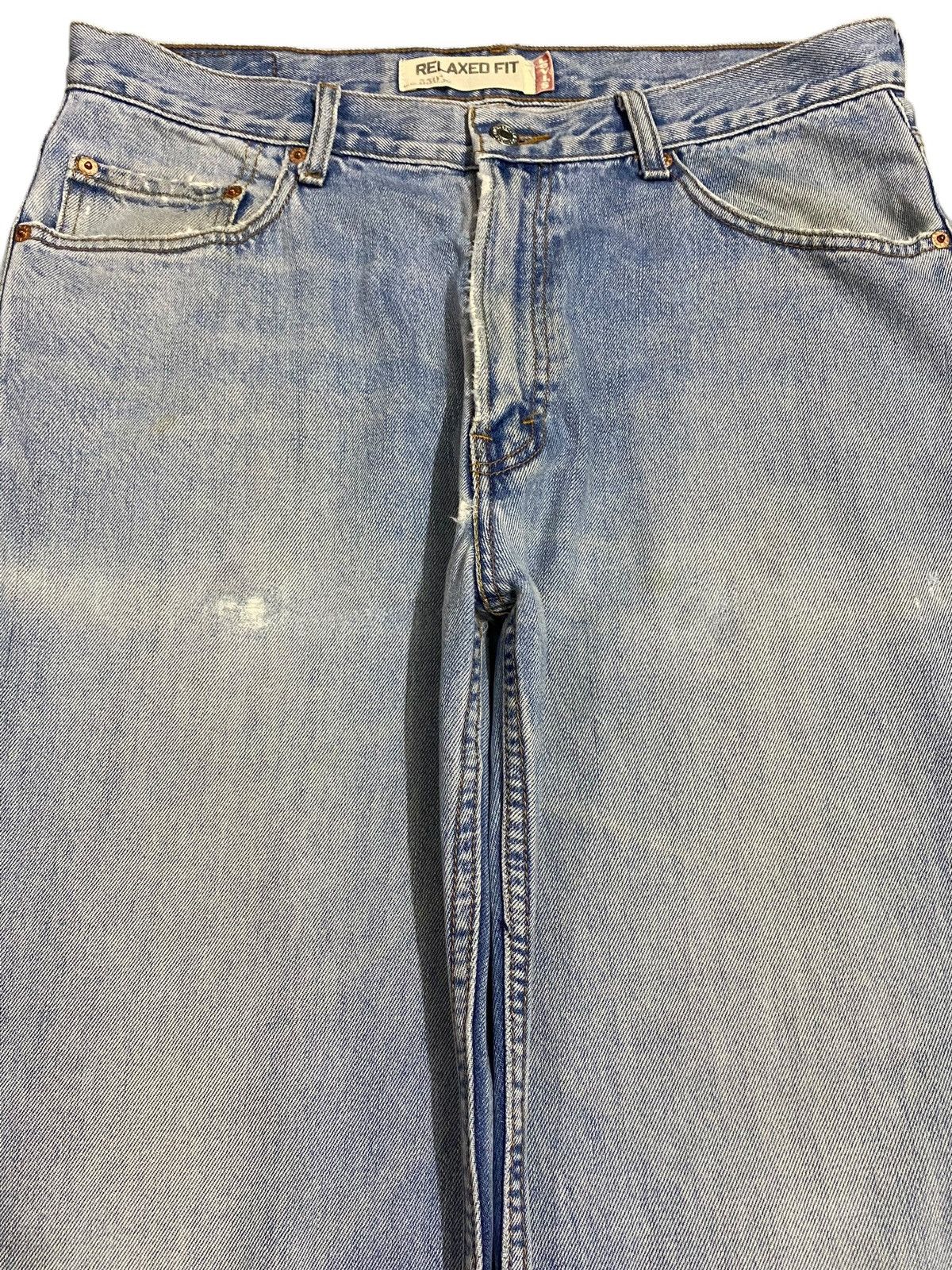 Levi's Vintage 1990 Levis550 Faded Wash Distressed Fit Jeans Size US 35 - 3 Thumbnail