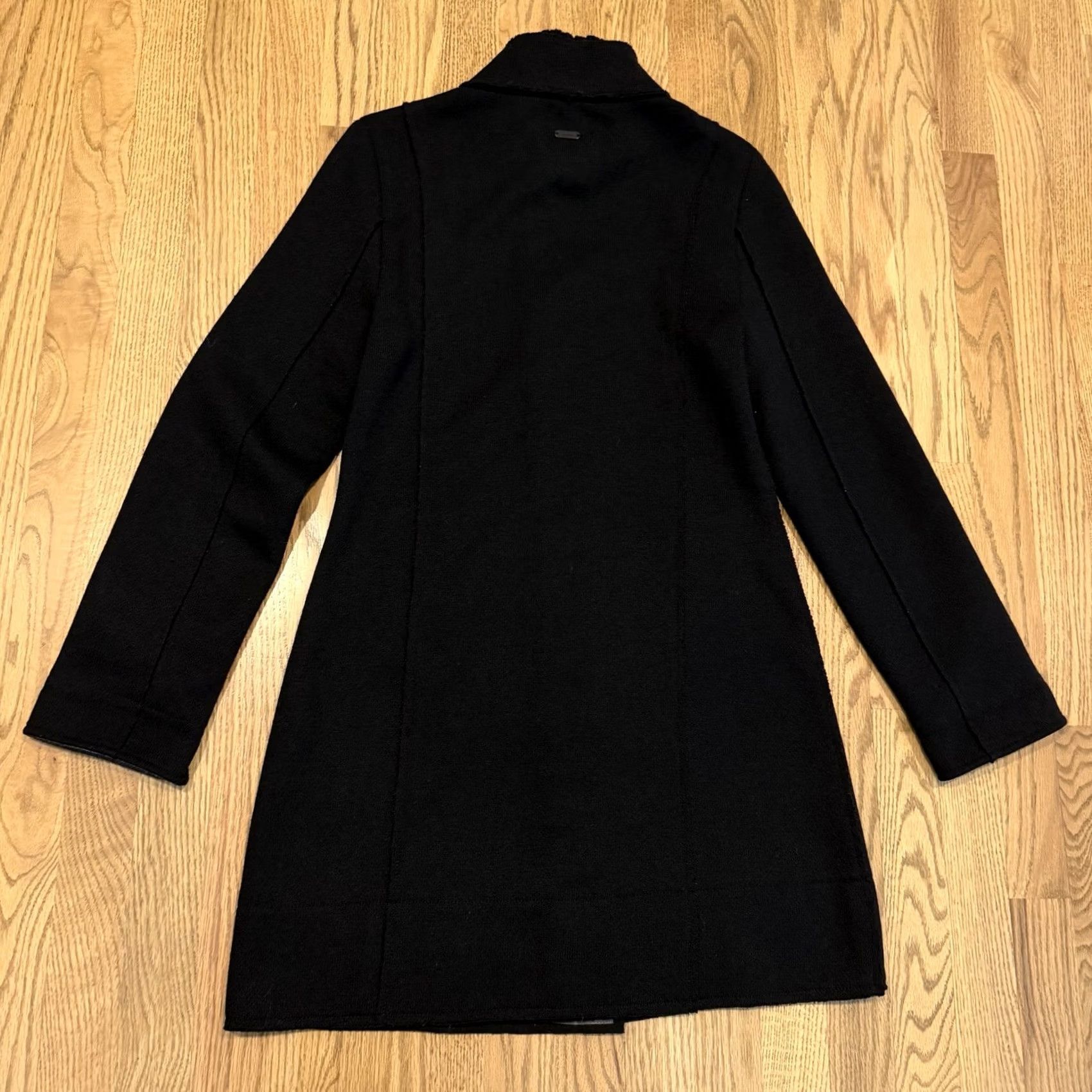 Barbour Barbour Millfire Knit Coat Jacket Men’s Size 10 Wool Blend Button Up Black Modern Classic Outdoor Pockets Collared Long Sleeve Vintage No Size L / US 10 / IT 46 - 2 Thumbnail