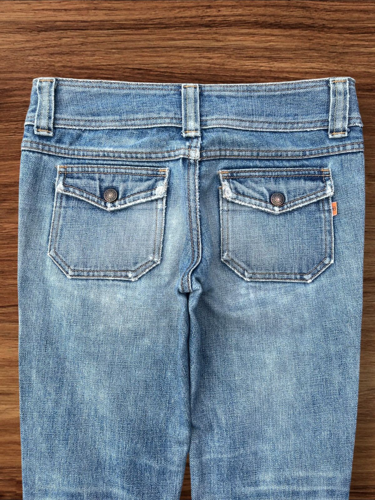 Japanese Brand Vintage Japanese Brand Bell Bottom Distressed Flare Jeans Size 28" / US 6 / IT 42 - 6 Thumbnail