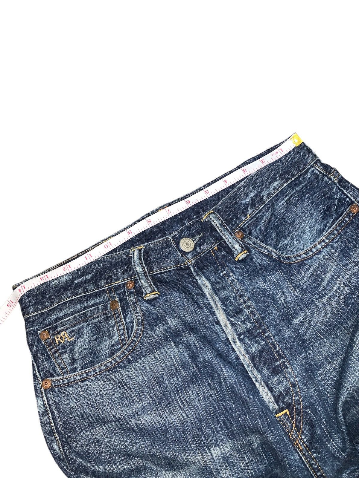 RRL Ralph Lauren RRL distressed raw hem selvedge jeans Size US 28 / EU 44 - 8 Thumbnail
