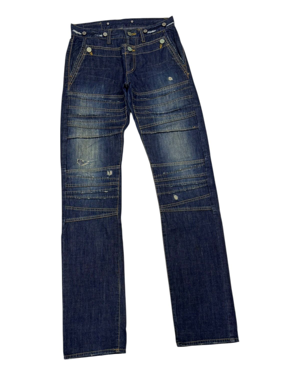 CABANE de ZUCCa CABANE DE ZUCCA KINKY PUNK STYLE DISTRESSED DENIM JEANS Size US 29 - 6 Thumbnail