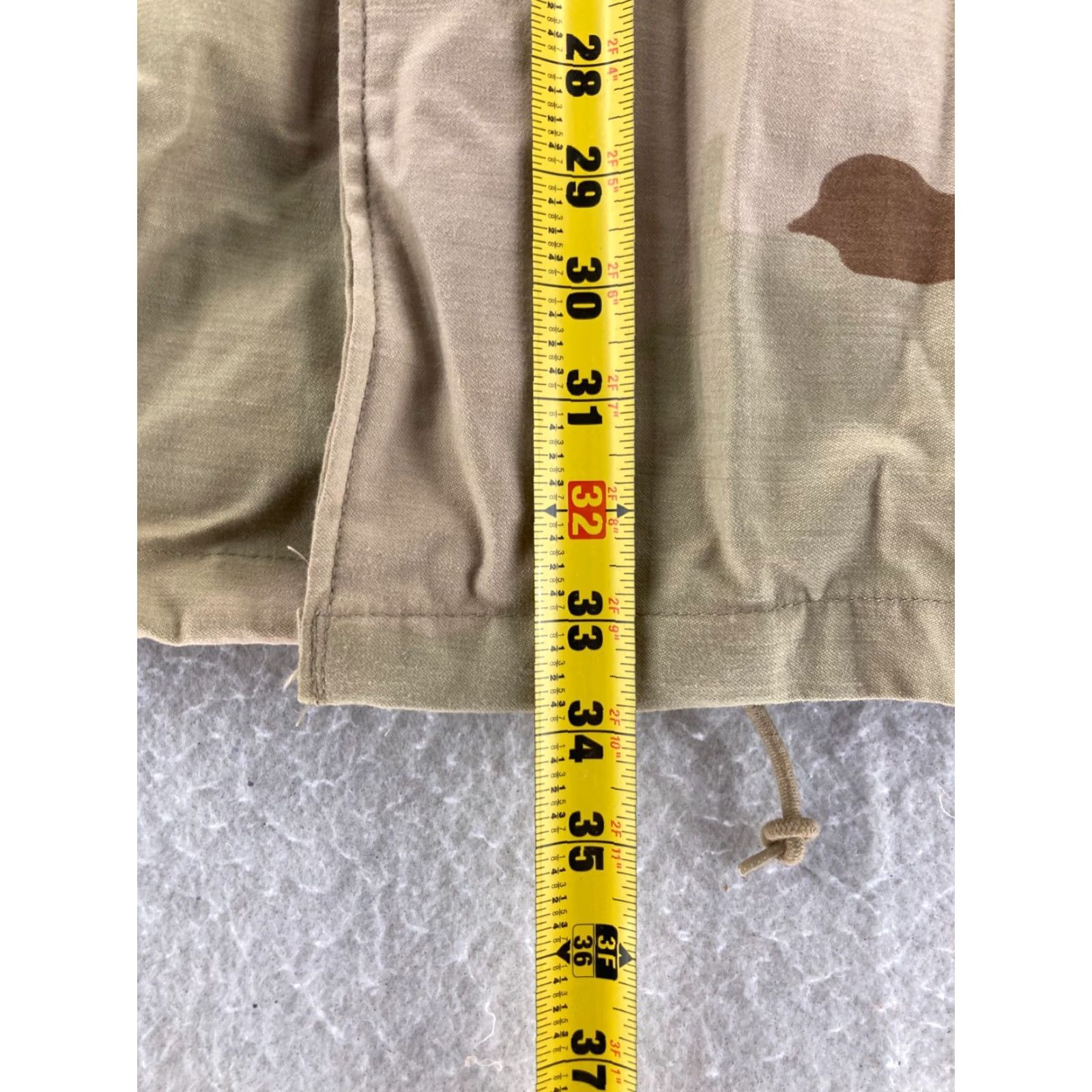 Vintage Military Coat Mens M Camouflage Desert Cotton Blend Lining Cotton Button Front Jacket Size US M / EU 48-50 / 2 - 7 Thumbnail