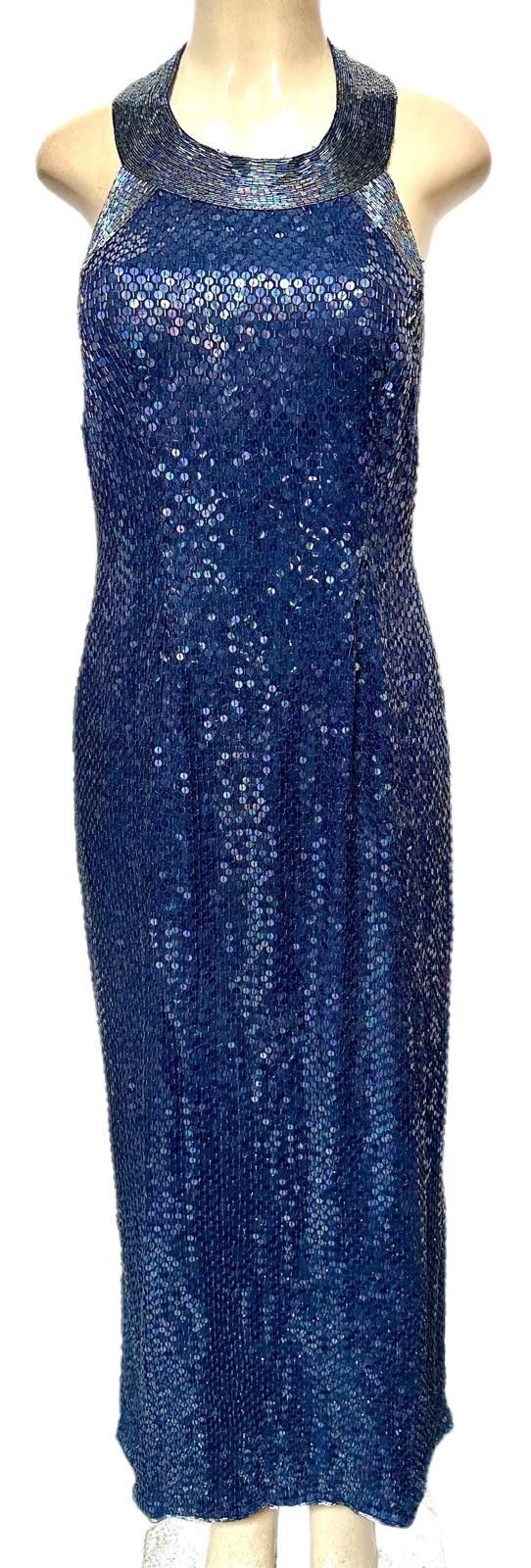 Other Sequin Dress Navy with Matching Coat size 16 Size XXL / US 16-18 / IT 52-54 - 2 Thumbnail