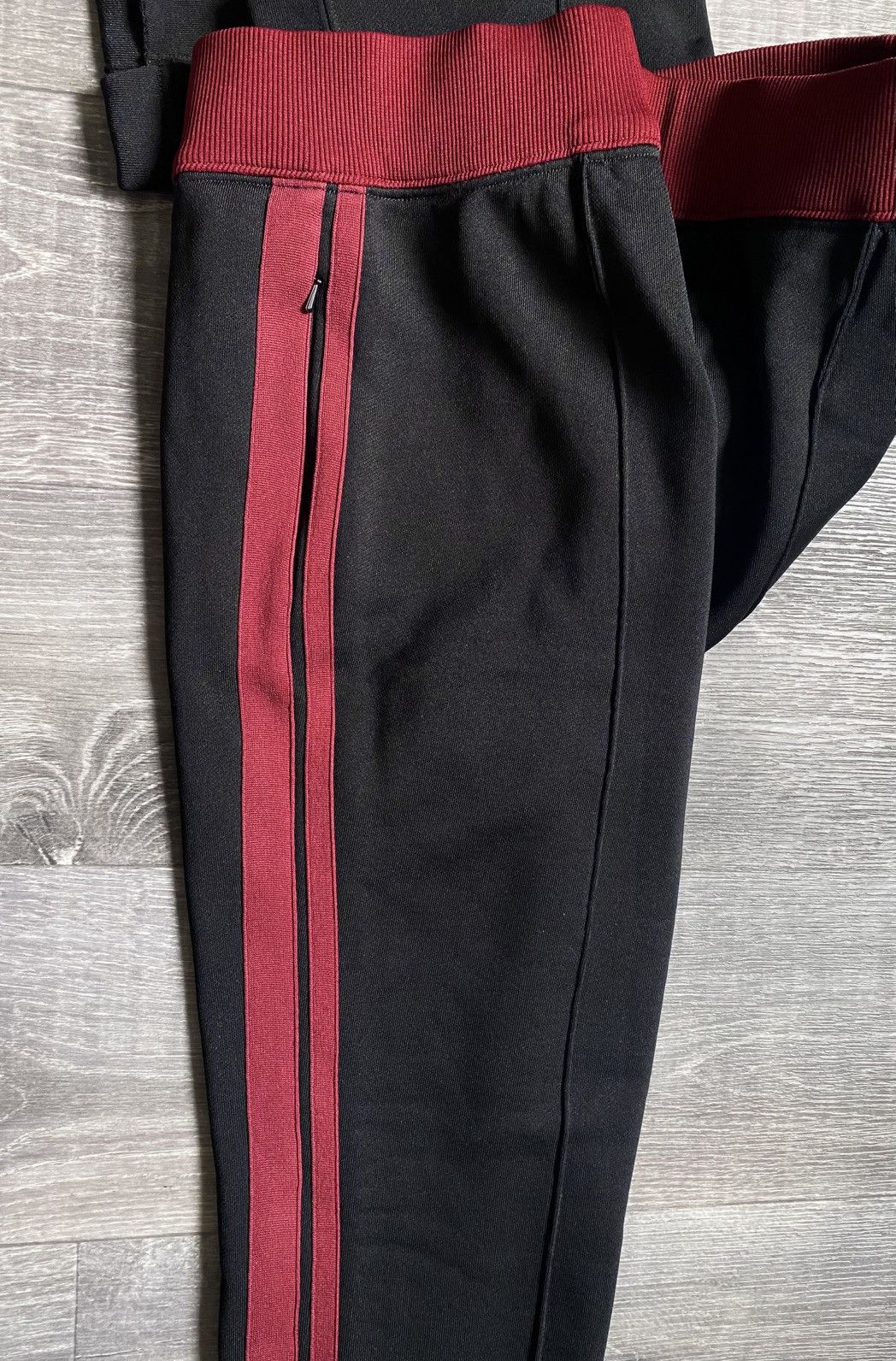 Women’s Helmut Lang Side Stripe Heavy Sweatpants Asymmetric