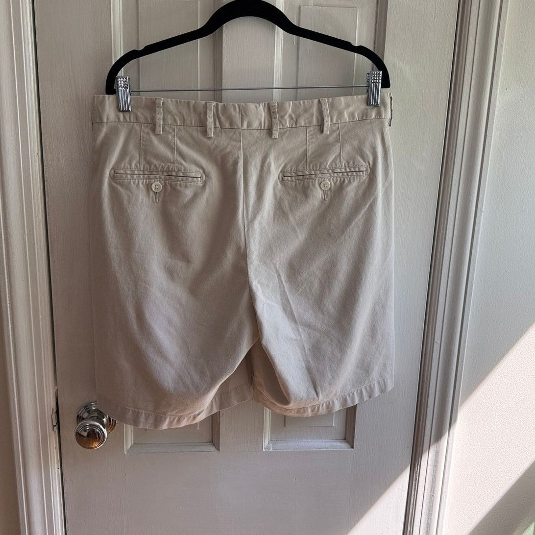 Peter Millar Peter Millar Pima Cotton Chino Shorts - Men Size 34 - Beige Size US 34 / EU 50 - 3 Thumbnail
