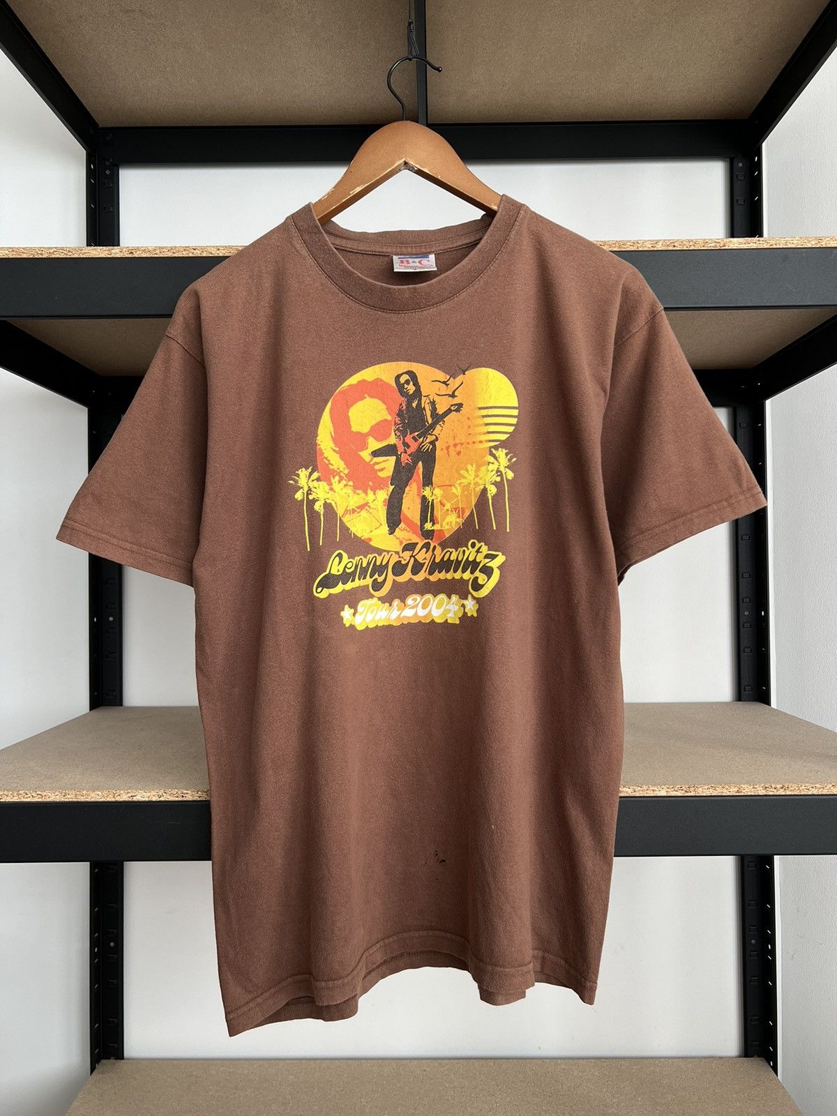 Band Tees Vintage 2004 Lenny Kravitz Tour Brown T-shirt Size US S / EU 44-46 / 1 - 3 Thumbnail