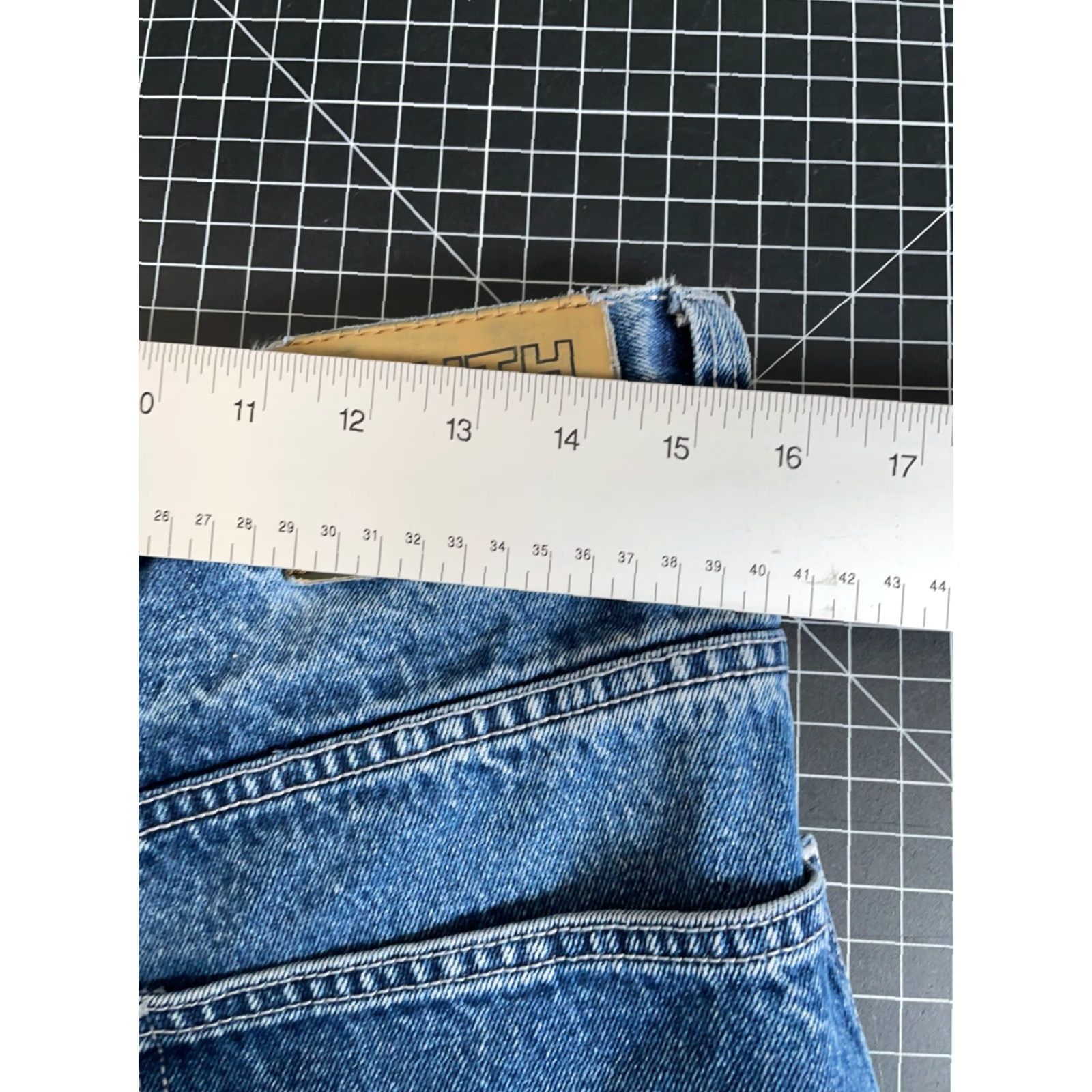 Southpole VINTAGE Southpole Jeans Shorts Mens Bermuda Baggy 30 x 12 Blue Denim Cotton Zip Fly 100% Denim Hip Hop Retro Size US 30 / EU 46 - 5 Thumbnail