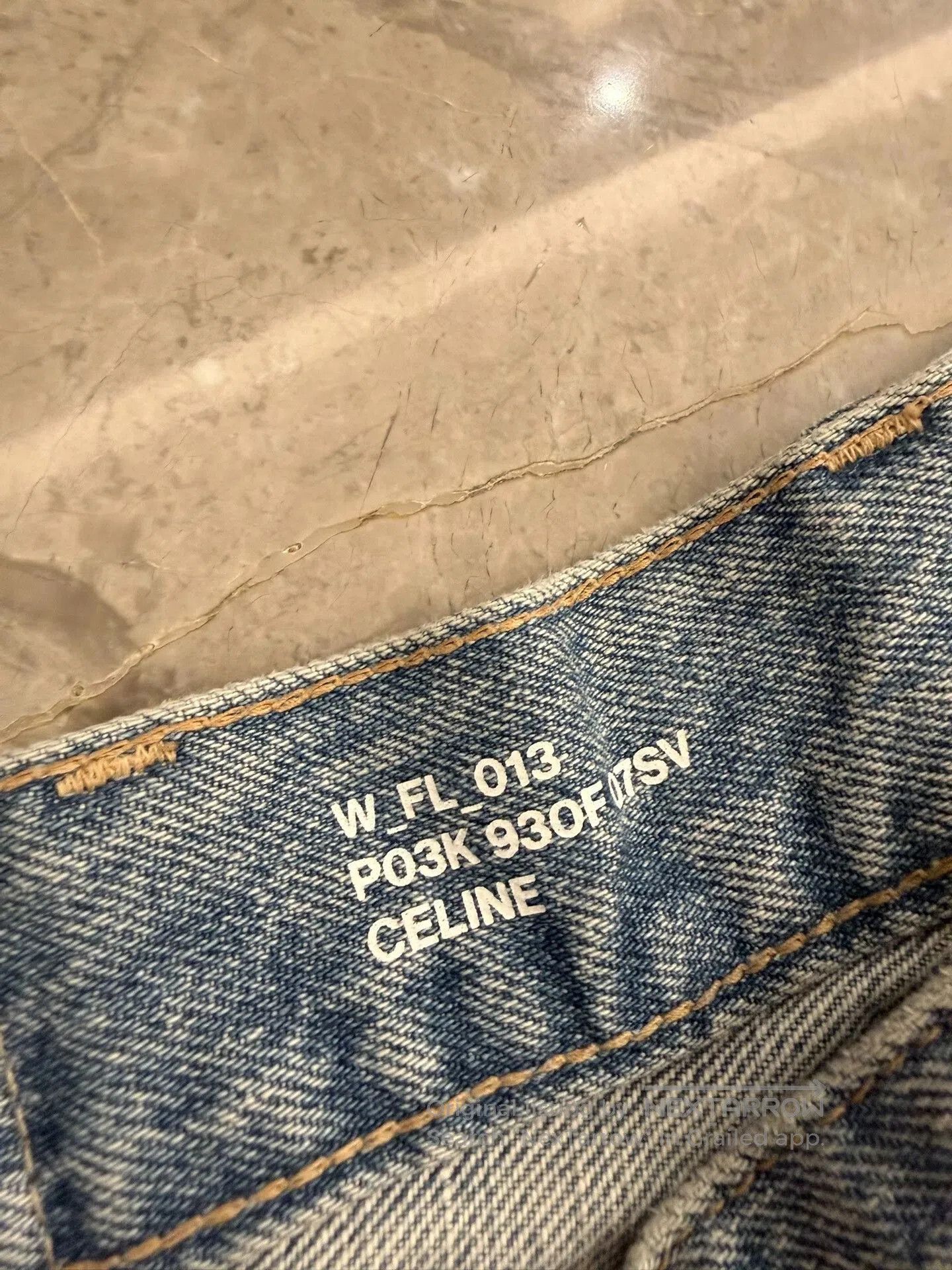Celine Celine Blue Wide-Leg Denim Trousers. Size 29" - 5 Thumbnail