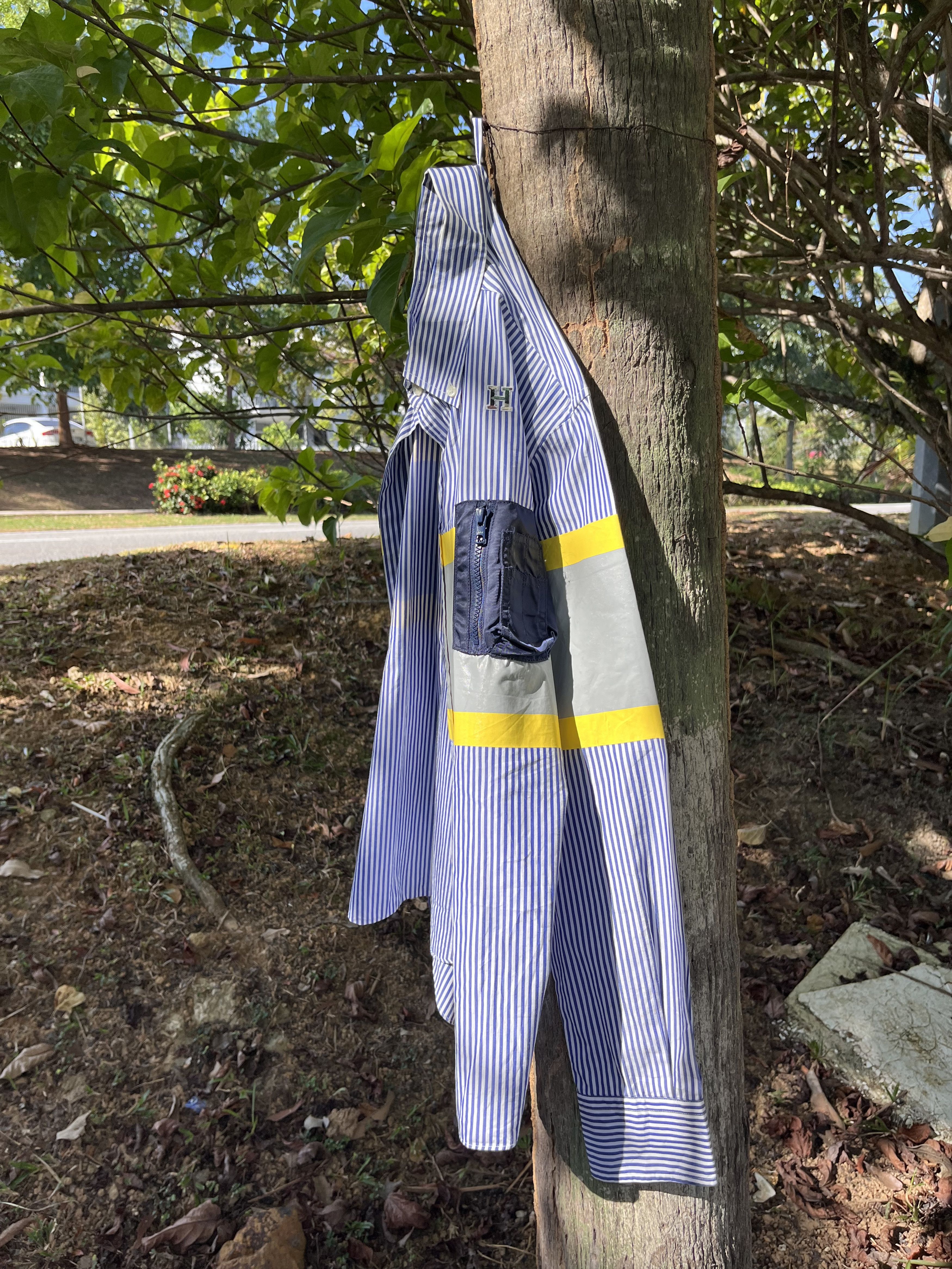 Japanese Brand Habanos striped recontructed button up Size US S / EU 44-46 / 1 - 1 Thumbnail