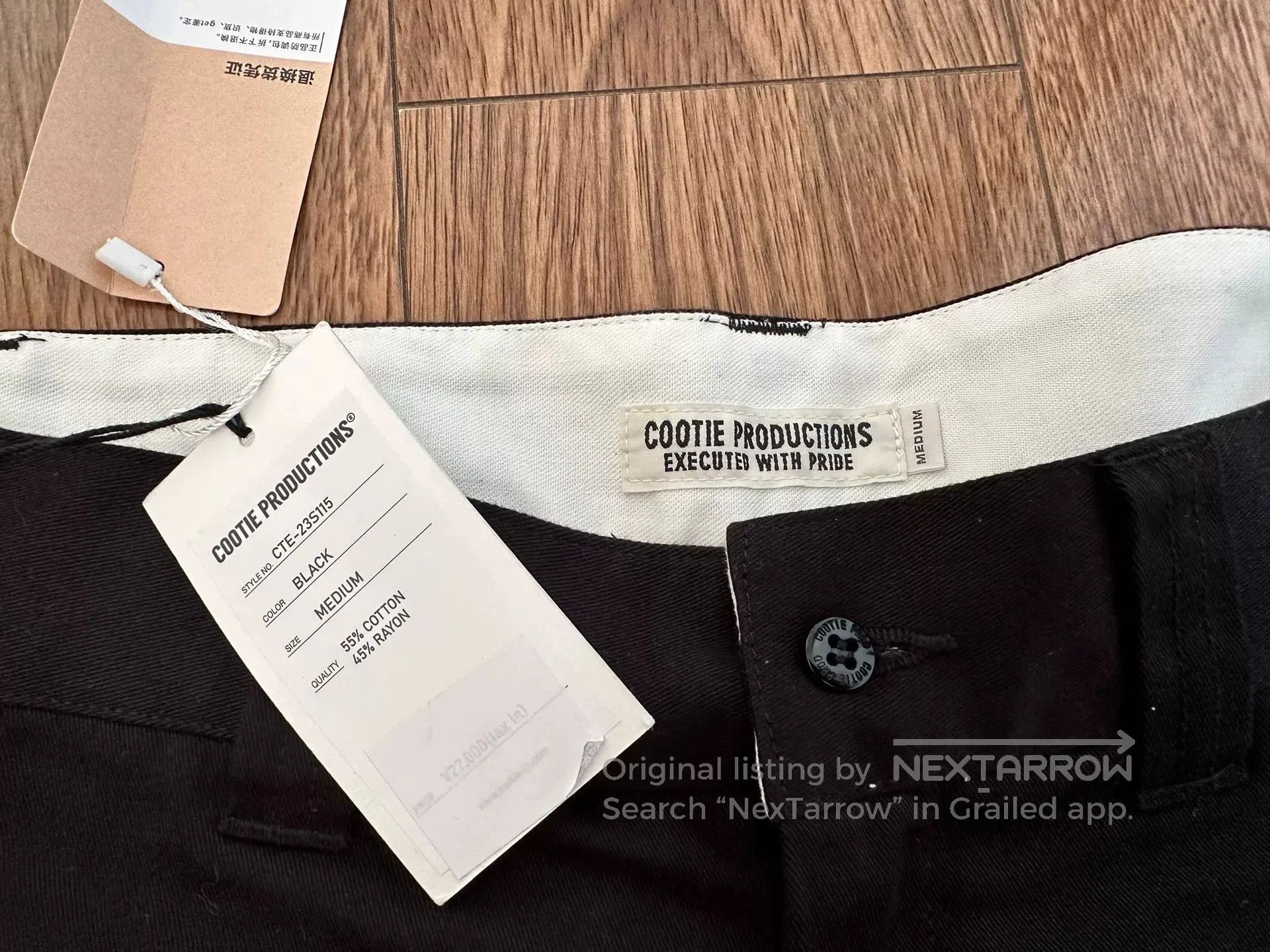 Japanese Brand cootie productions wide easy trousers black. Size US 30 / EU 46 - 3 Thumbnail