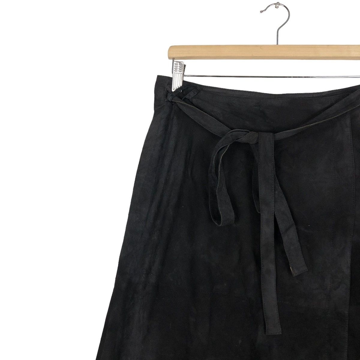 Burberry 🔥Rare Genuine Leather Long Skirt Burberry London Size 25" / US 0 / IT 36 - 7 Thumbnail
