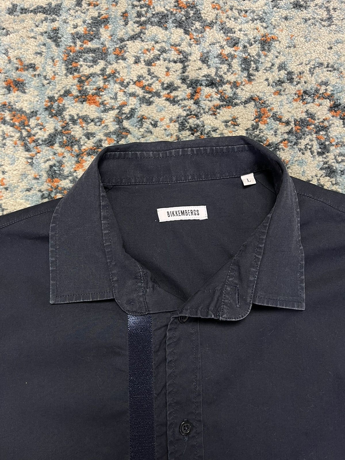 Dirk Bikkembergs × Japanese Brand Vintage y2k Dirk Bikkembergs embroidered spellout shirt Size US L / EU 52-54 / 3 - 5 Thumbnail