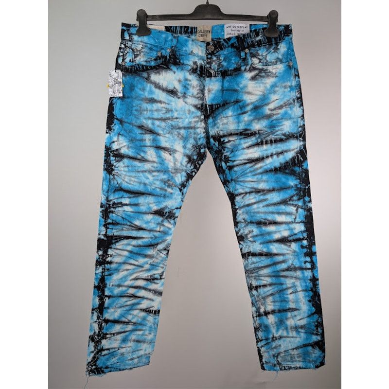 Gallery Dept. o1rshd1 Marley Tie Dye Denim Jeans in Blue / Black / White Size US 36 / EU 52 - 10 Thumbnail