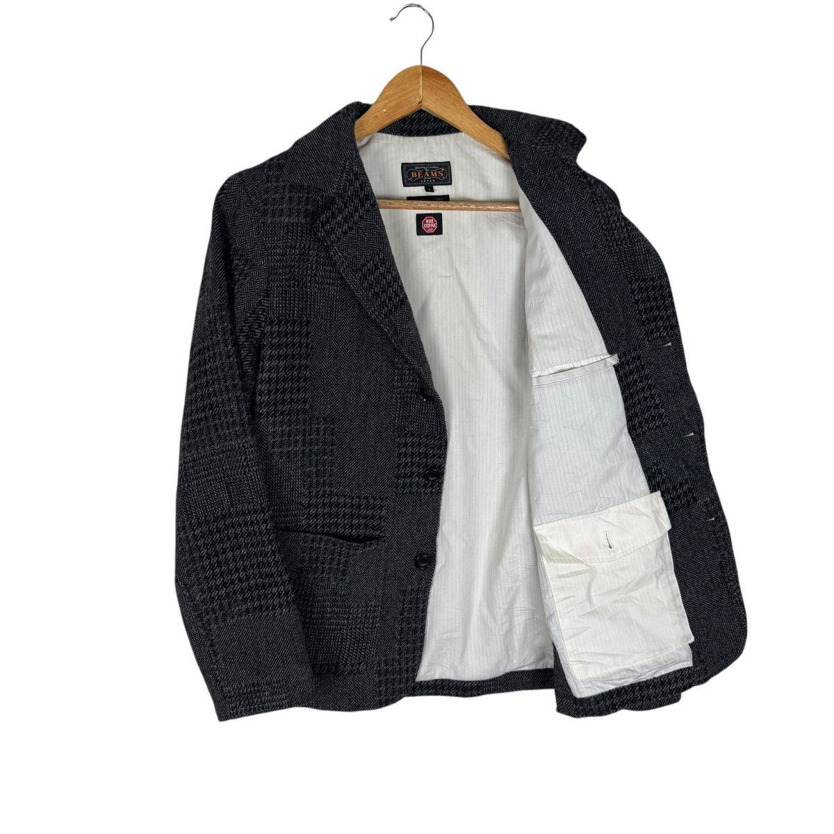 Beams Japan 🌟BEAMS WIND STOPPER HERRINGBONE BLAZER COAT Size US S / EU 44-46 / 1 - 7 Thumbnail