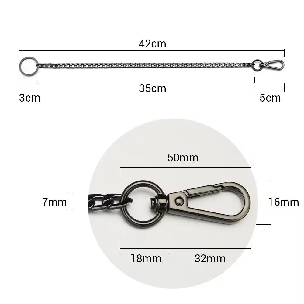Other Hip-Hop Style Punk Key Ring Chain Size ONE SIZE - 3 Thumbnail