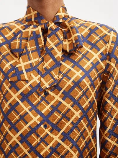 Saint Laurent Paris o1y0126 Silk Shirt in Multicolor Size M / US 6-8 / IT 42-44 - 2 Thumbnail