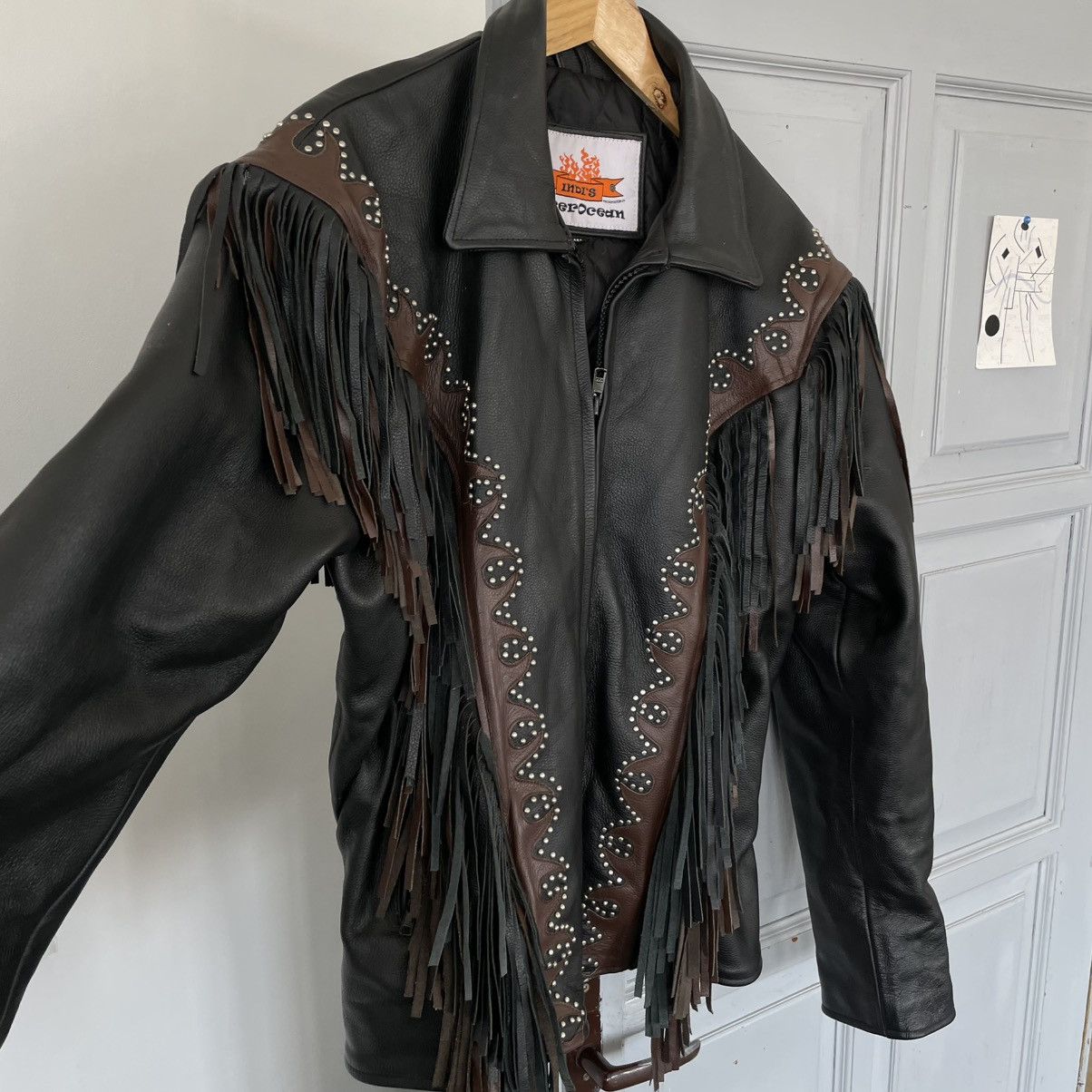 Genuine Leather Vintage 90’s USA Moto Leather Jacket Japanese style size XL Size US XL / EU 56 / 4 - 11 Thumbnail