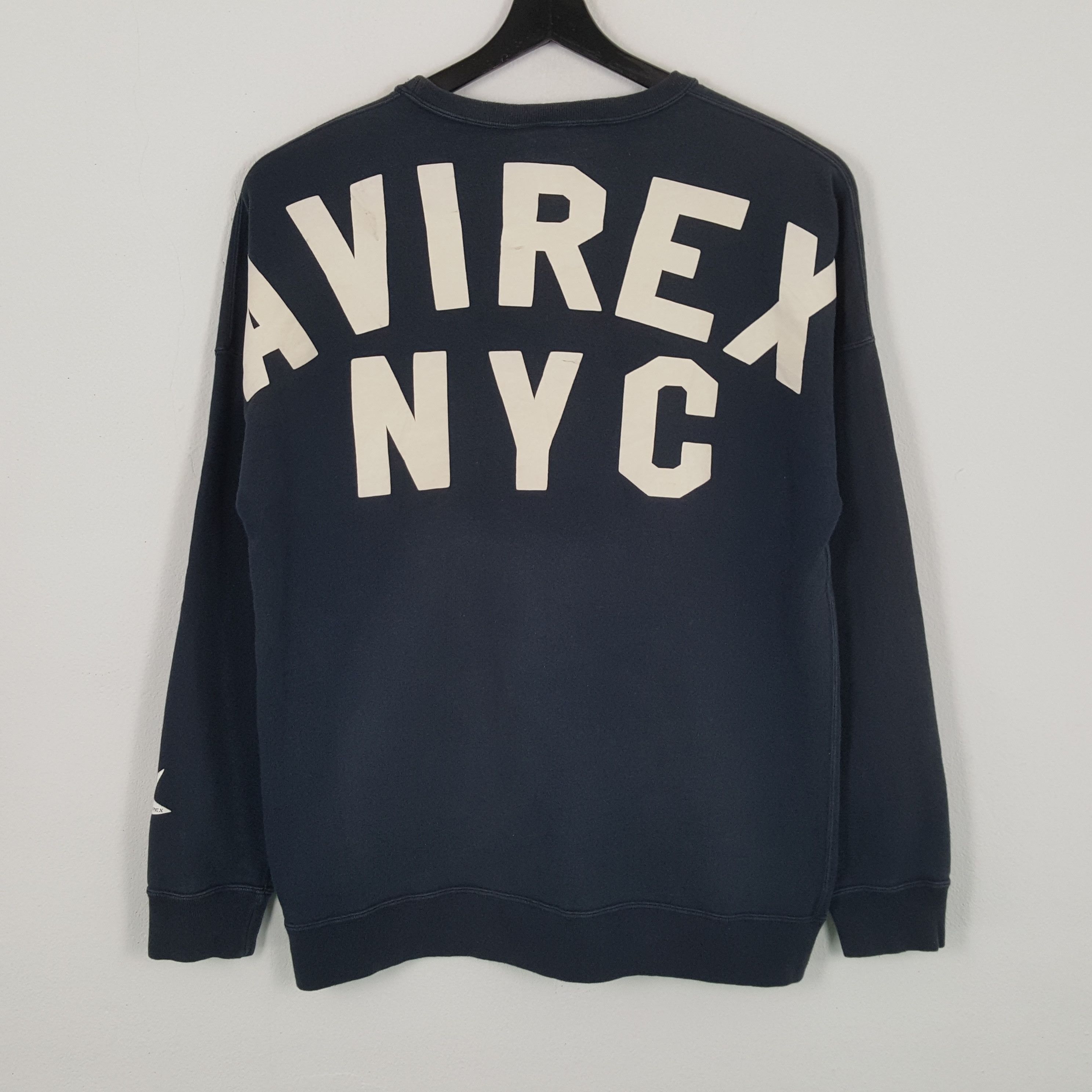 Avirex × Vintage AVIREX NYC Big Spell Out Design Sweatshirt Size US L / EU 52-54 / 3 - 1 Thumbnail