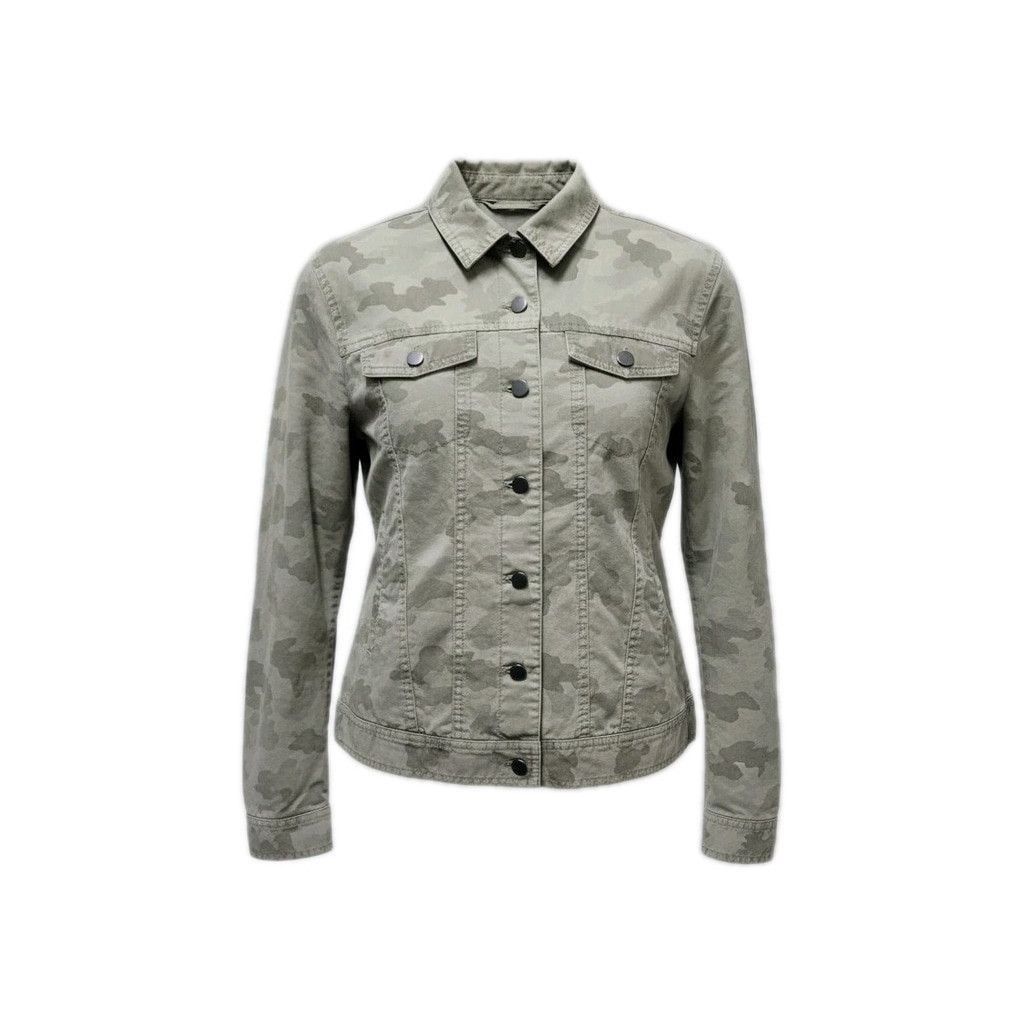 ATM ATM Camouflage Long-Sleeves Denim Cotton Collared Jacket Size M / US 6-8 / IT 42-44 - 1 Thumbnail
