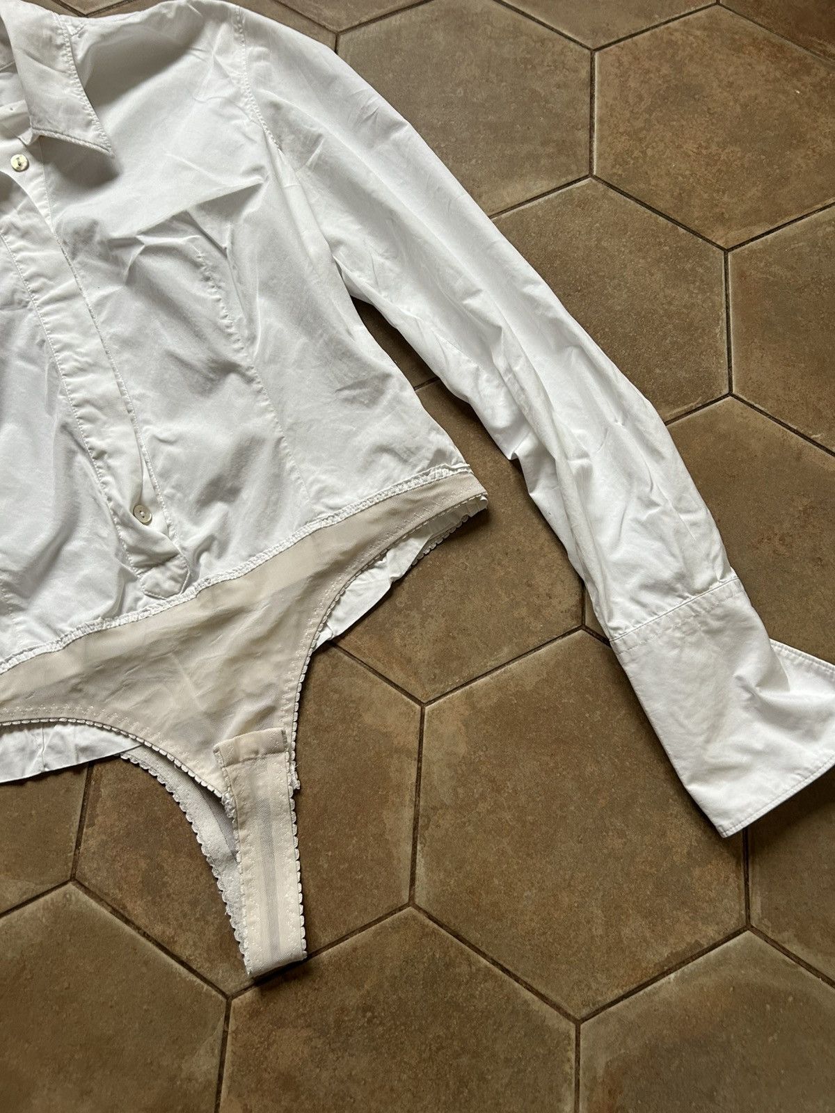 Jean Paul Gaultier Vintage Jean Paul Gaultier Onesie Bodysuit Shirt Size XL / US 12-14 / IT 48-50 - 5 Thumbnail