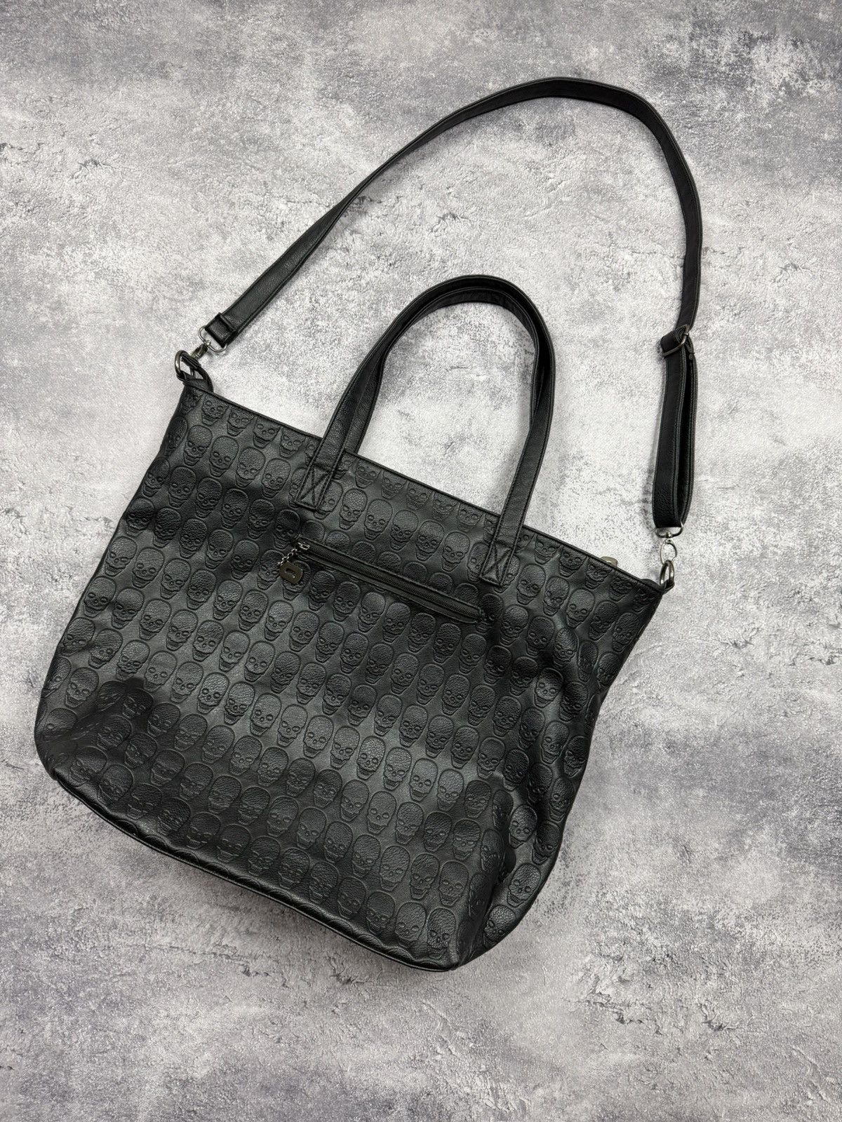 Hysteric Glamour Vintage Punk Avant Garde Bag Skull Rhinestones Y2K Style Size ONE SIZE - 12 Thumbnail