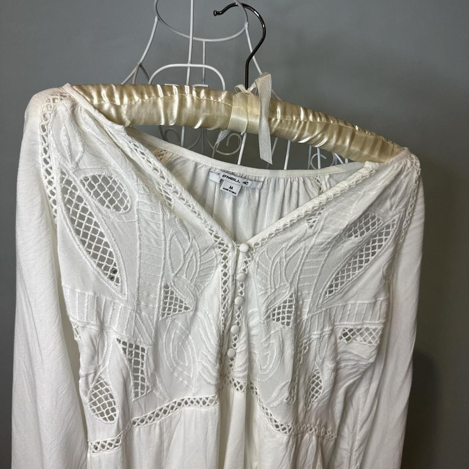 O'Neill Stunning vintage y2k white milkmaid romper Size 32" / US 10 / IT 46 - 8 Thumbnail