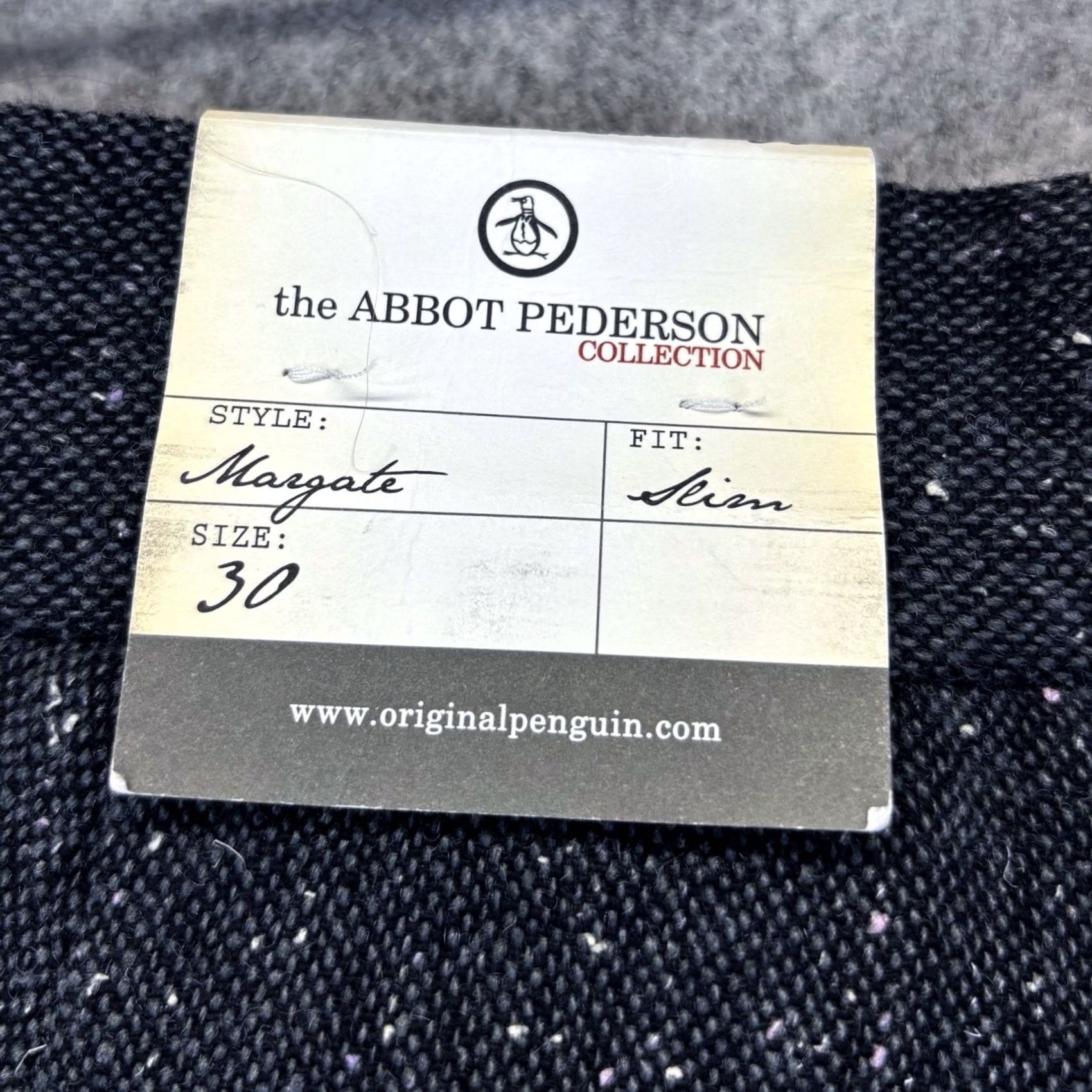 Original Penguin VINTAGE Original Penguin Tweed Trousers Slim Fit W30” L29” Mens Navy BNWT Size US 30 / EU 46 - 5 Thumbnail