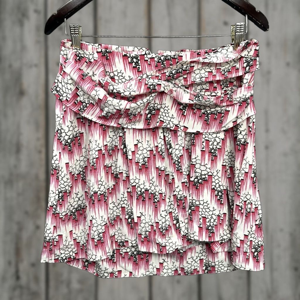 Isabel Marant ISABEL MARANT Skirt Womens S Pink Knit Mini Ruffle 90s Bohemian Womens Size 28" / US 6 / IT 42 - 1 Thumbnail