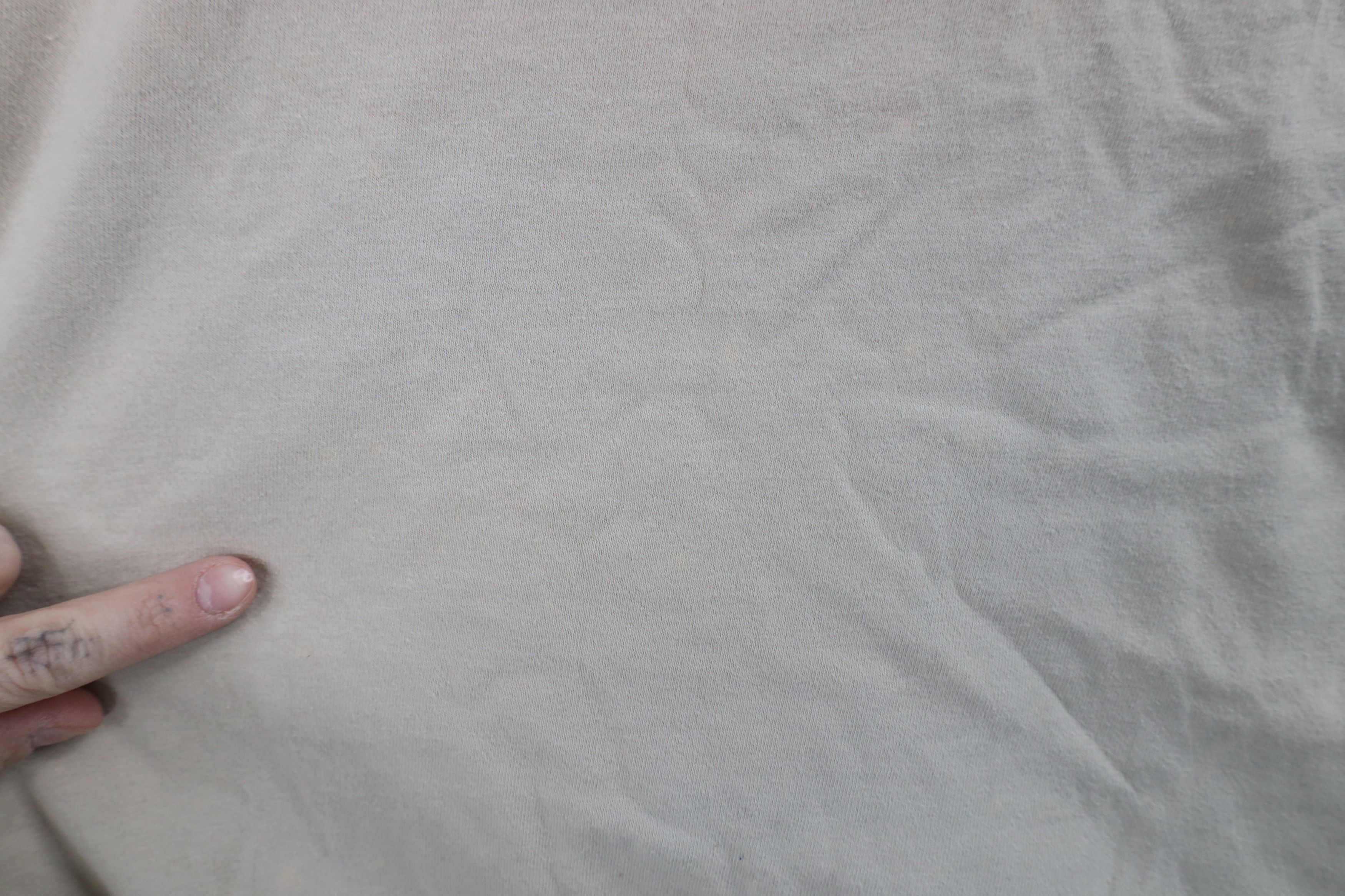 Hanes × Vintage Vintage Y2K Hanes Beefy Blank Long Sleeve T-Shirt Khaki Size US XXL / EU 58 / 5 - 8 Thumbnail