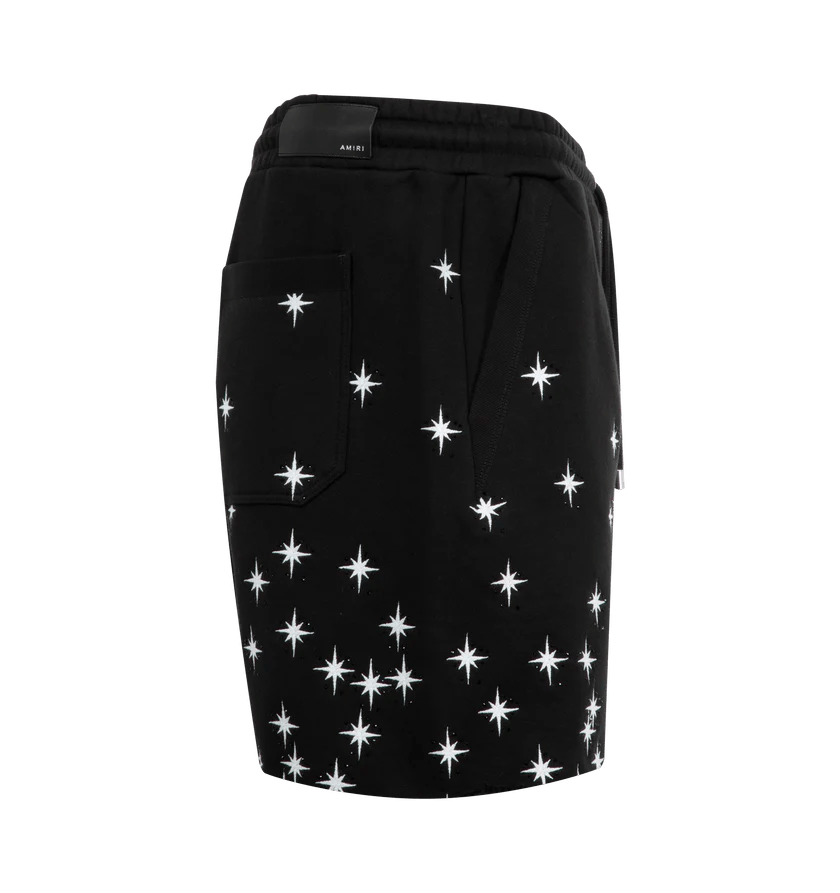 Amiri o1h1sh10525 Starburst Crystal Sweatshort in Black Size US 34 / EU 50 - 3 Thumbnail