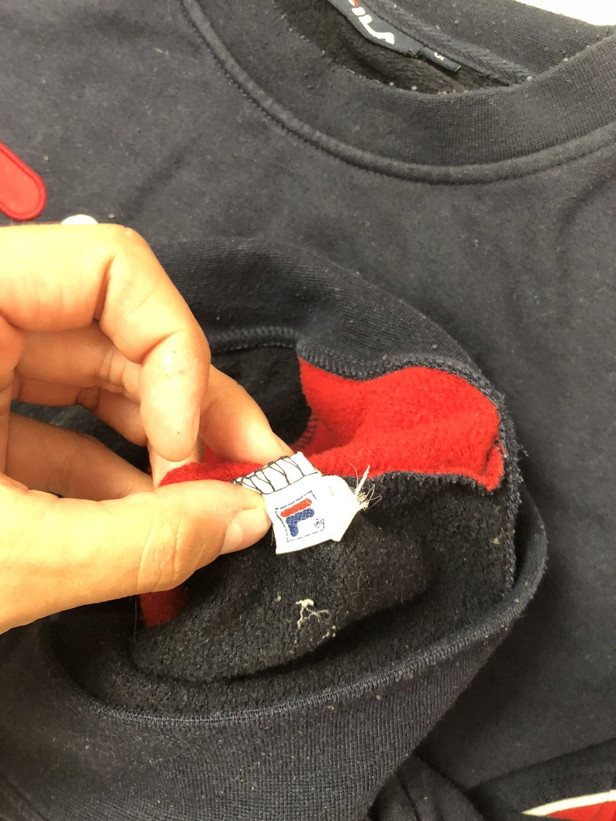 Fila × Vintage Men’s sweater Fila vintage made in usa casual drill y2k Size US XL / EU 56 / 4 - 5 Thumbnail
