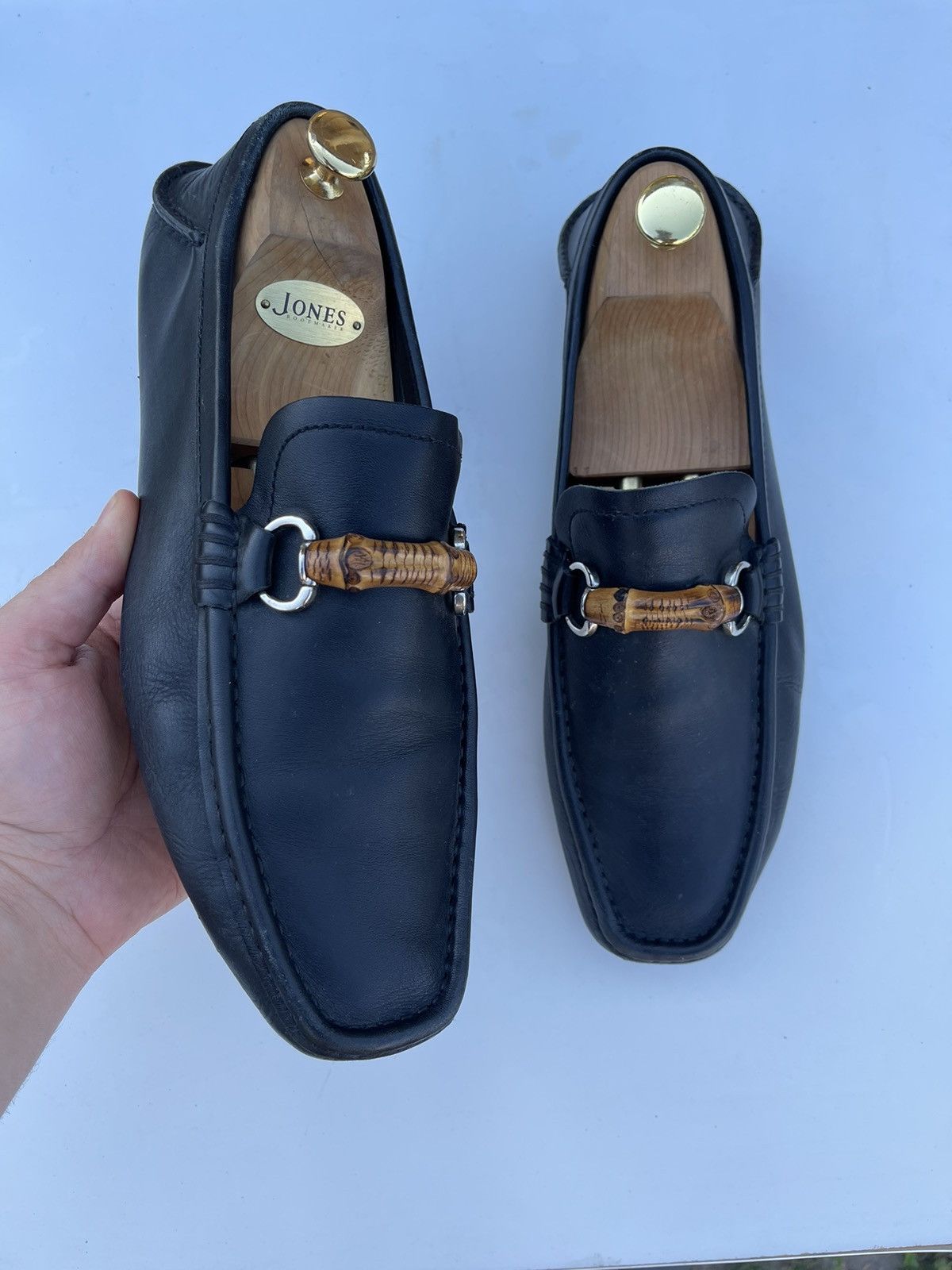 Gucci bamboo online loafers