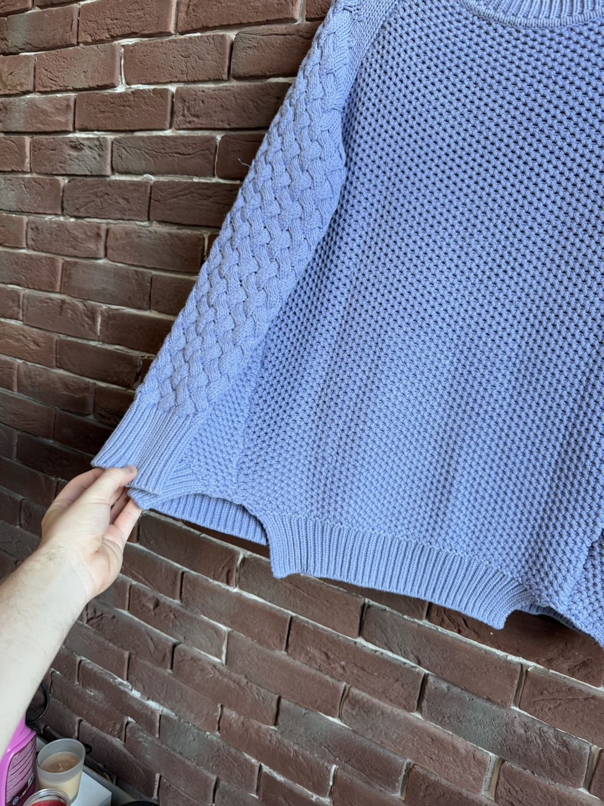Acne Studios Acne Studios Lavender Cable Designer Knit Sweater Hype Size US S / EU 44-46 / 1 - 4 Thumbnail