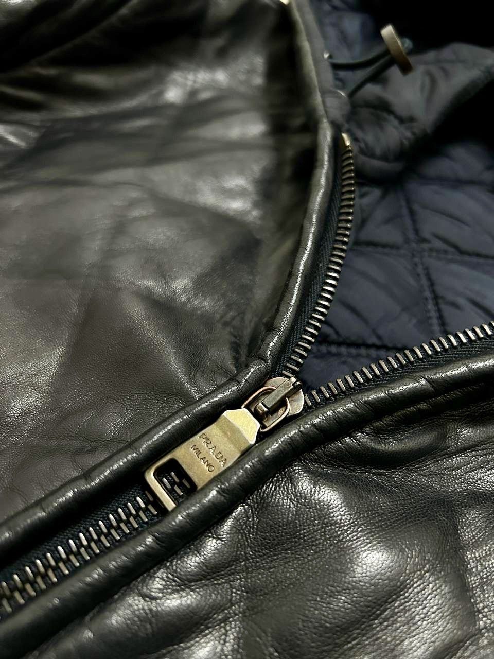 Prada Prada Mainline Luxurious Dark Ink Nappa Lamb Quilted Jacket Size US M / EU 48-50 / 2 - 13 Thumbnail