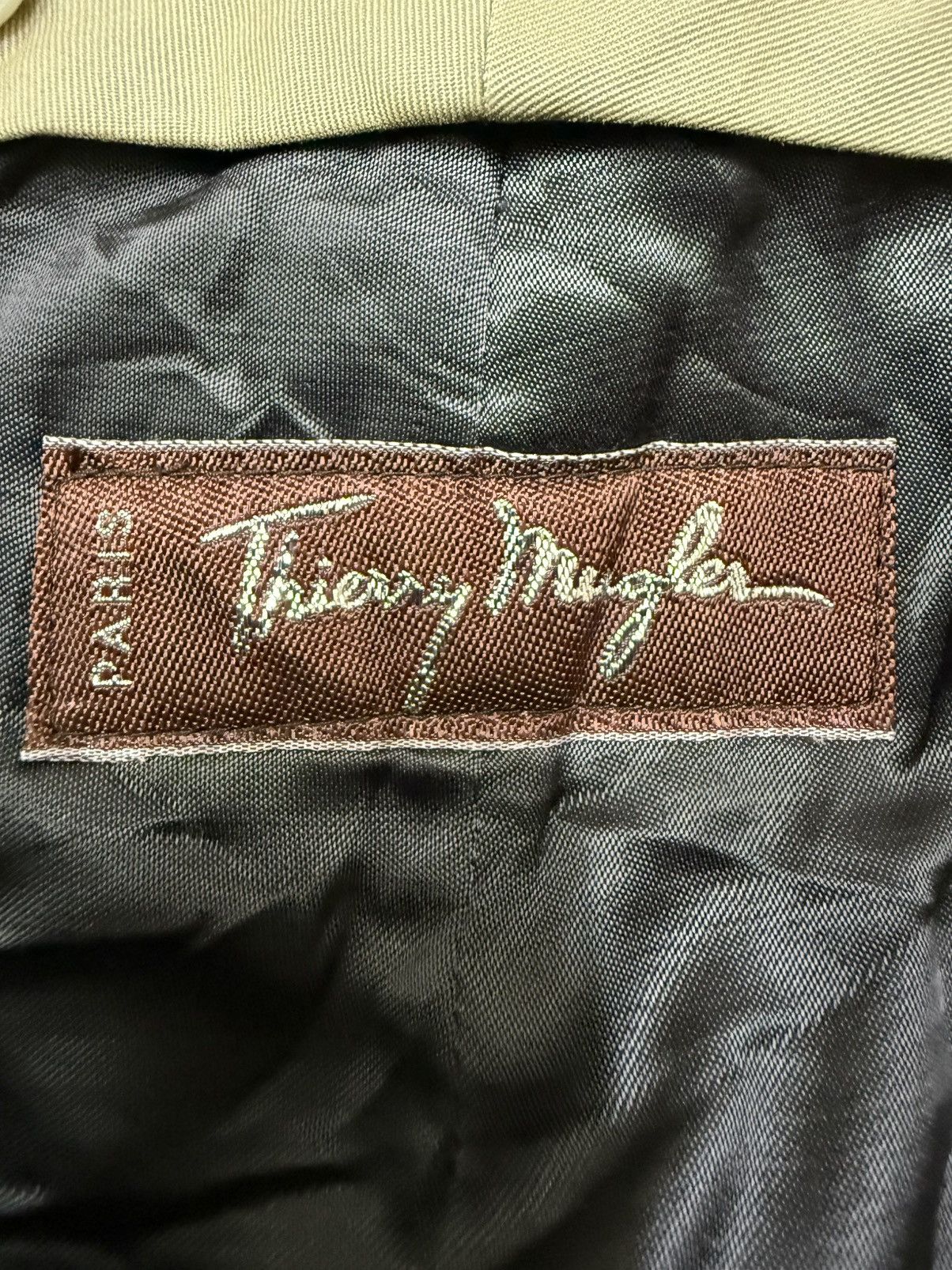 Thierry Mugler 80s Vintage Thierry Mugler Trenche Coat WoolLined Longjacket Size US L / EU 52-54 / 3 - 9 Thumbnail