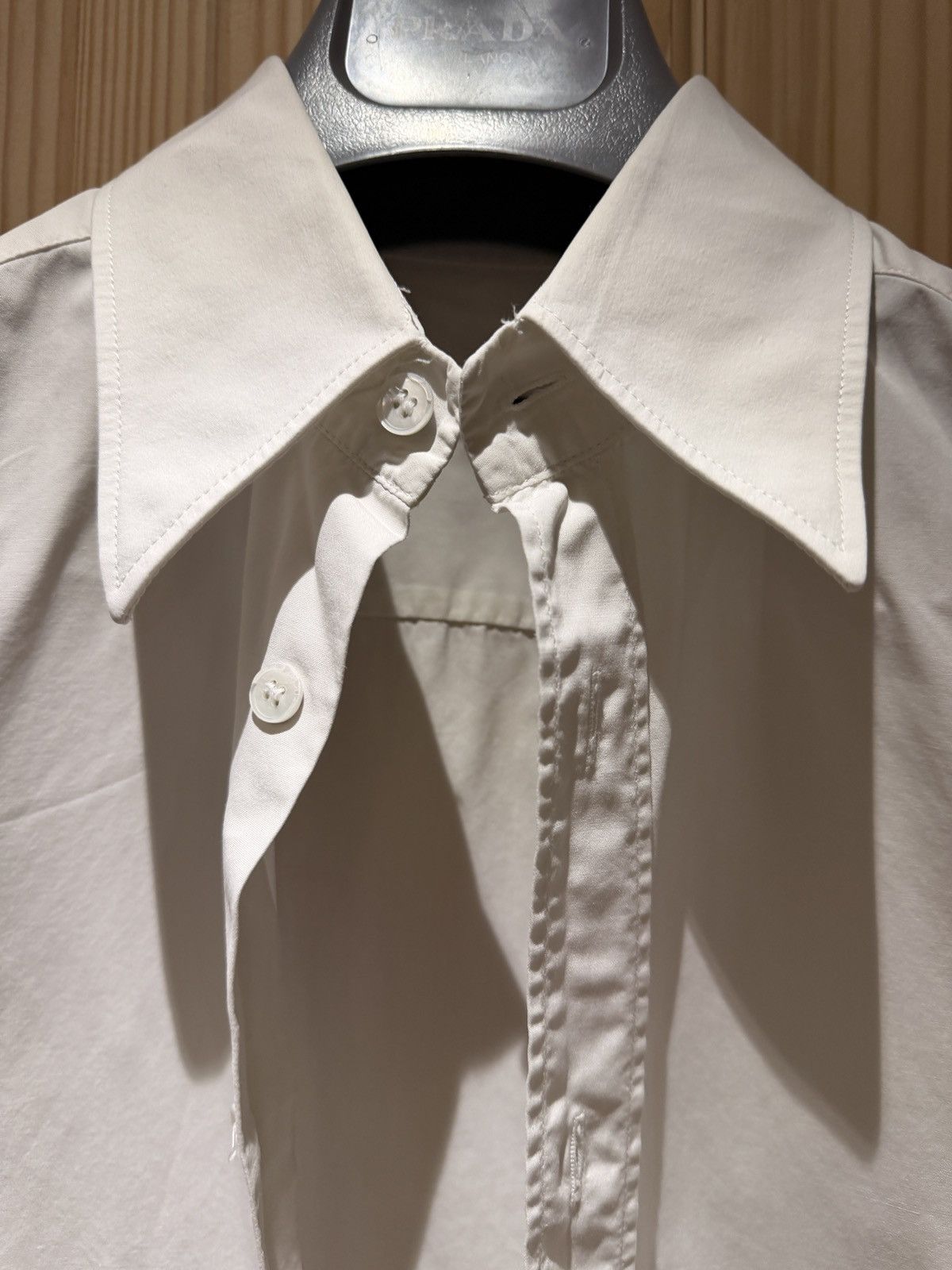 Miu Miu Archive Miu Miu Men’s White Double Cuff Shirt IT 37 / 14.5 Size US S / EU 44-46 / 1 - 3 Thumbnail
