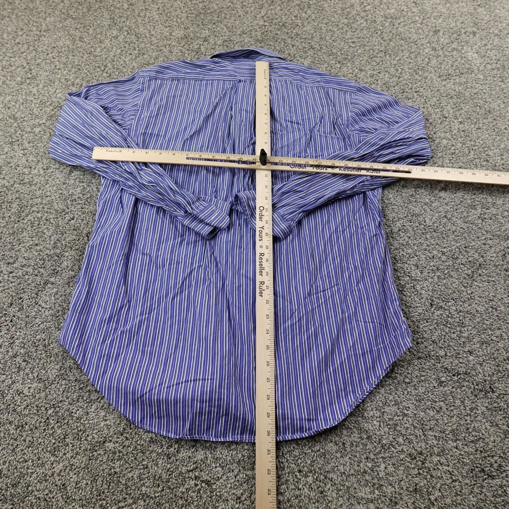 Ralph Lauren VINTAGE Ralph Lauren Shirt Mens L Blue Stripe Pony Button Up Long Sleeve Classic Top Size US L / EU 52-54 / 3 - 7 Thumbnail