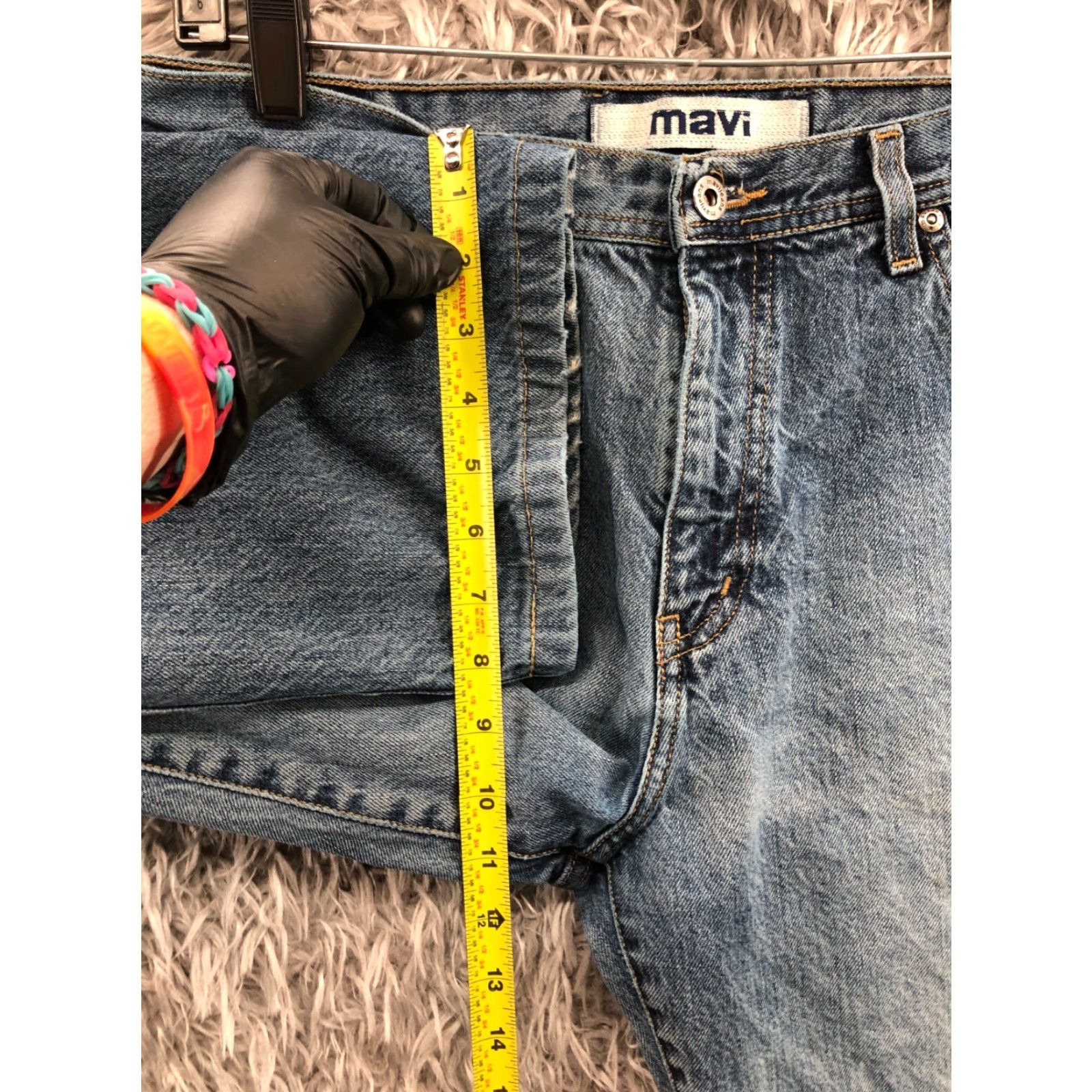 Mavi Mavi Dylan Jeans Mid Straight 269 33x27 Mens Blue Size US 33 - 4 Thumbnail