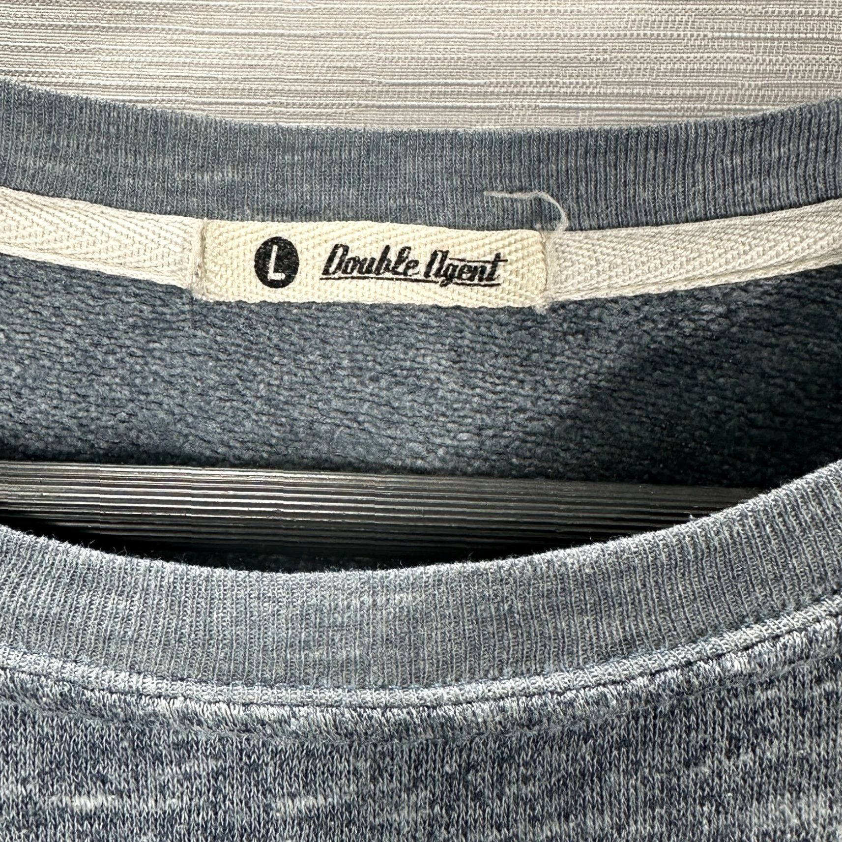 Doublet VINTAGE Double Agent Sweatshirt Womens L Gray Blue Note To Self Relax Pullover Logo Size L / US 10 / IT 46 - 3 Thumbnail