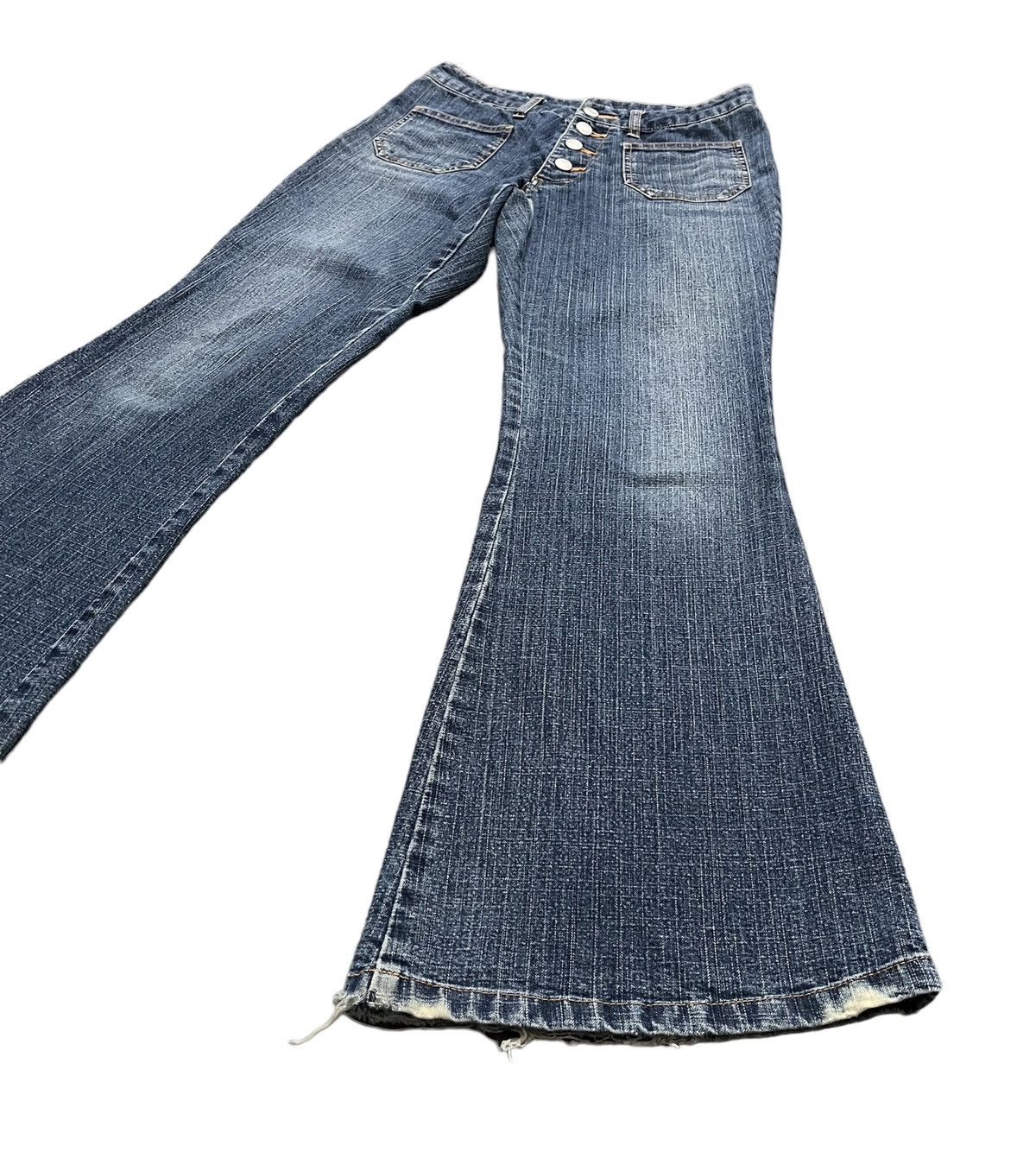 Tornado Mart Super Flare Jeans Bushpant low rise distressed F1 Size US 28 / EU 44 - 2 Thumbnail