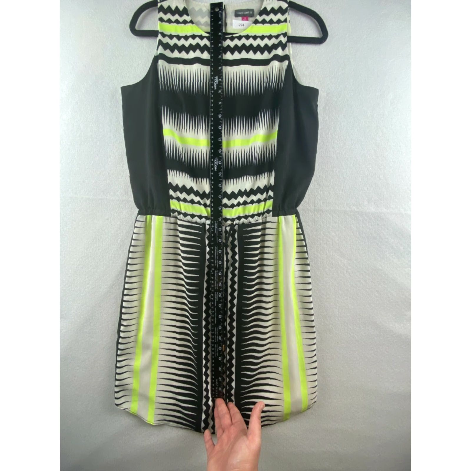 Vince Camuto Vince Camuto Dress Womens 10 Multicolor A Line Sleeveless Lined Tie-Waist Dress Mens? Size L / US 10 / IT 46 - 4 Thumbnail