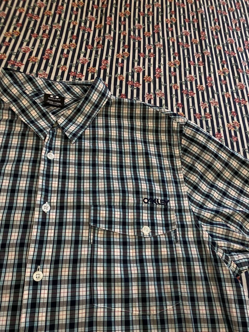 Oakley Oakley Shirt Button Up Multicolor Plaid Short Sleeve Size US XXL / EU 58 / 5 - 12 Thumbnail