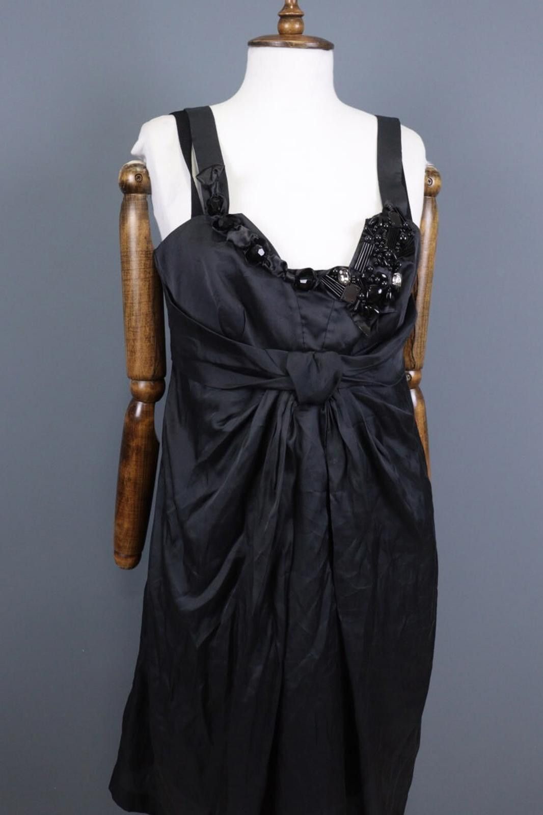 Polo Ralph Lauren Laurel by Escada Black Sleeveless Tank Evening Dress Size 40 Size M / US 6-8 / IT 42-44 - 6 Thumbnail