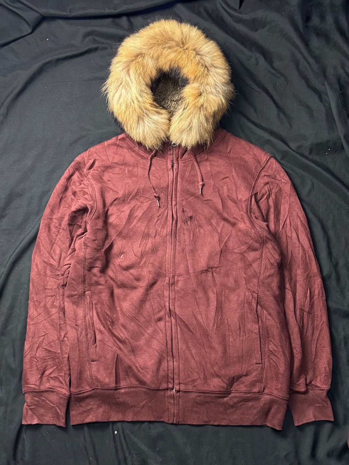 If Six Was Nine × Japanese Brand × Le Grande Bleu (L.G.B.) Fur Hoodie Sherpa Japanese Uniqlo Style Size US L / EU 52-54 / 3 - 2 Thumbnail