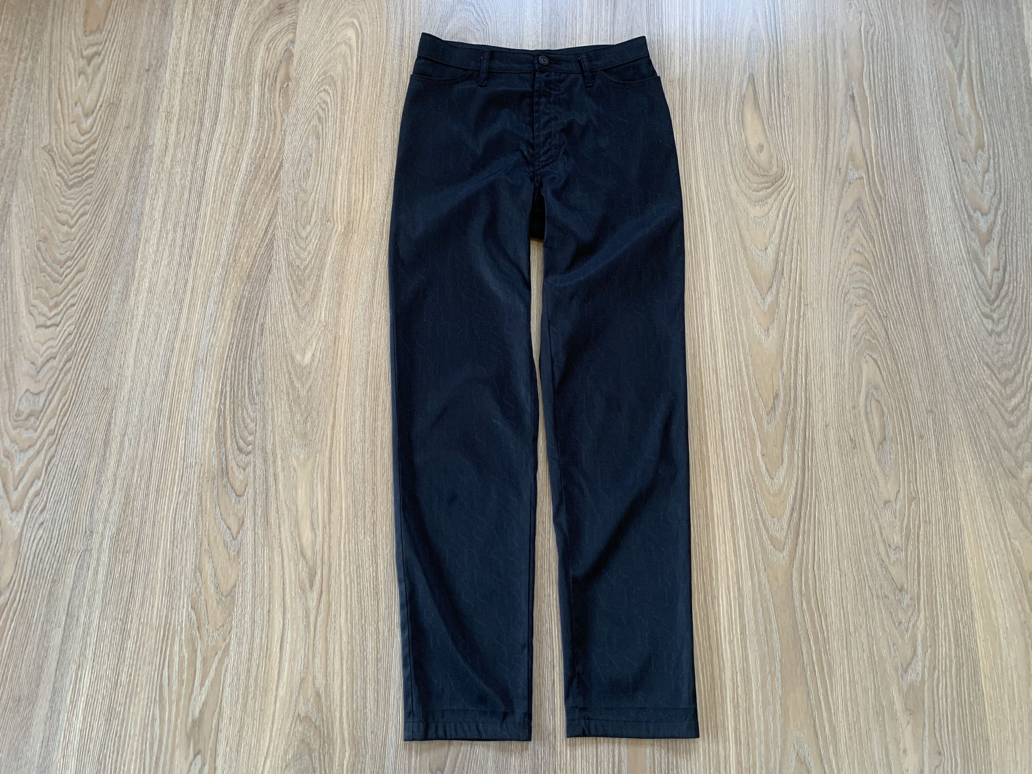 Trussardi Trussardi Womens Vintage Navy Blue Monogram Pants Size 26" / US 2 / IT 38 - 2 Thumbnail