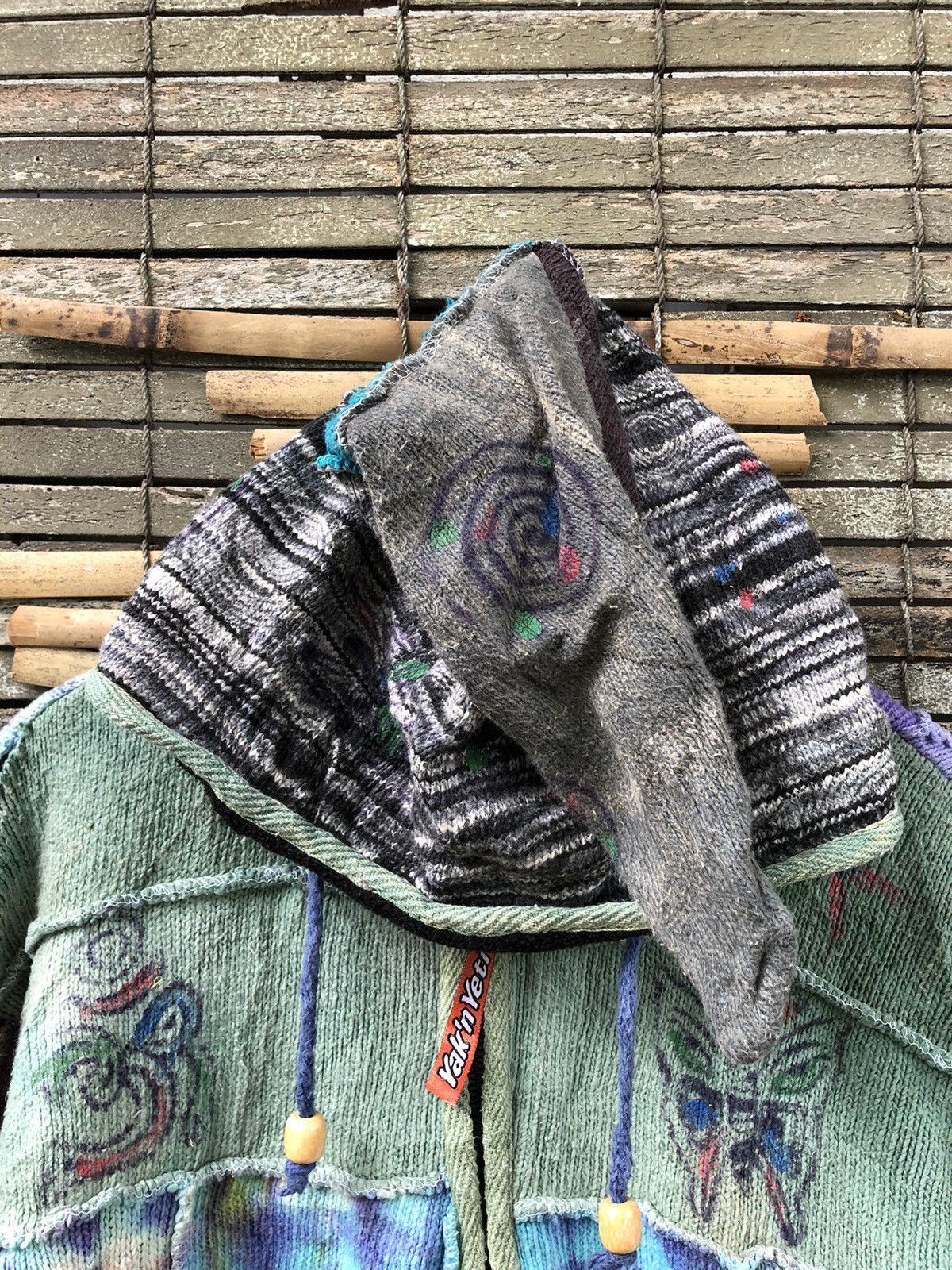 Vintage Vintage Handmade Patchwork Yak’n Yeti Nepal Zipper Hoodies Size US L / EU 52-54 / 3 - 15 Thumbnail