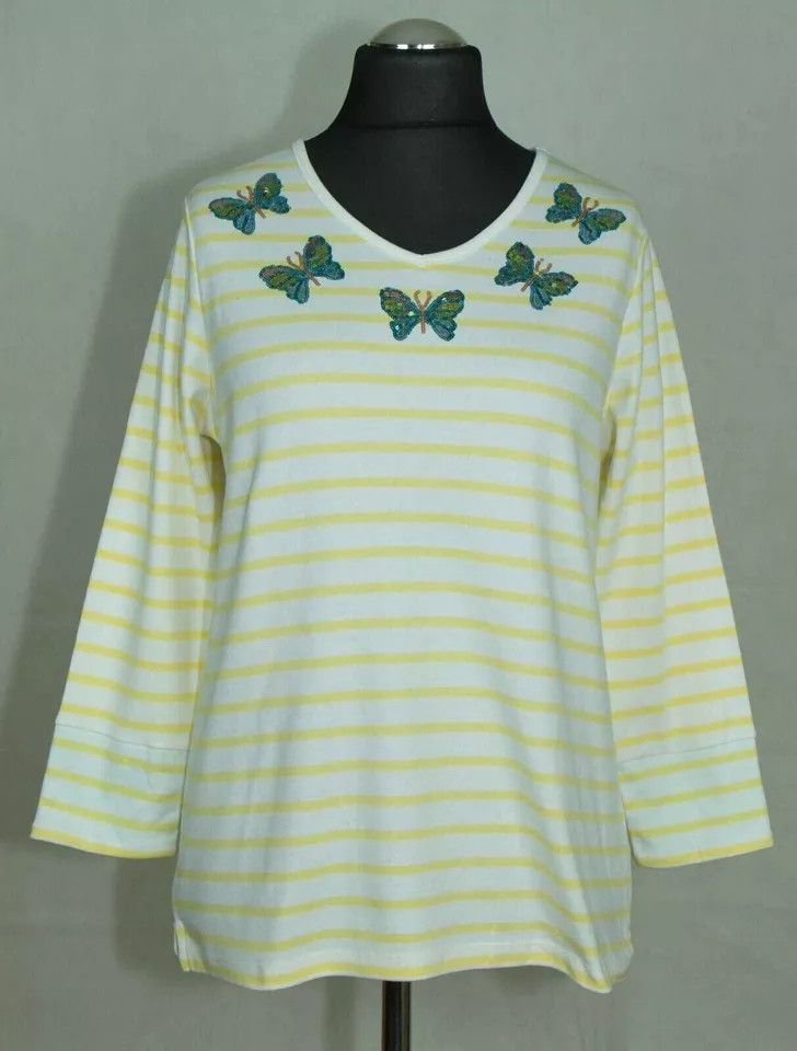 Quacker Factory Quacker Factory womens top size UK12-14 (LABEL M USA) excl Size L / US 10 / IT 46 - 1 Thumbnail